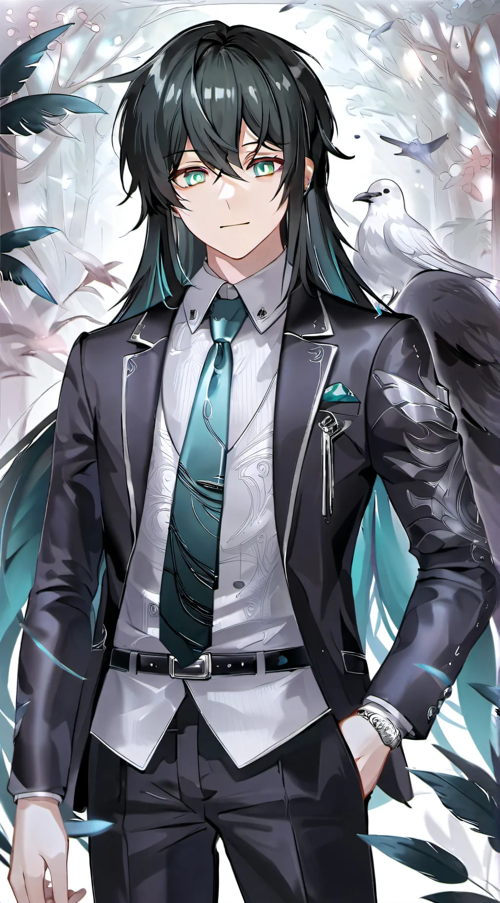 ai character: Muichiro tokito background