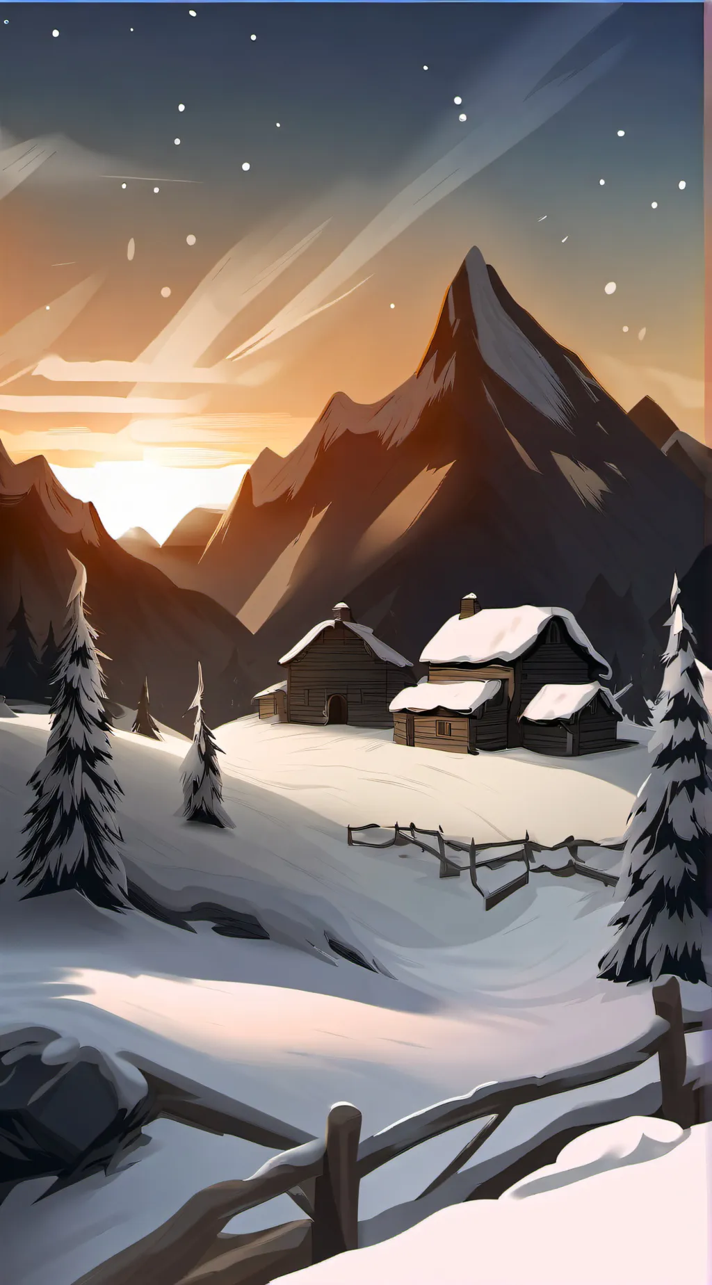 ai character: KNY Winter background