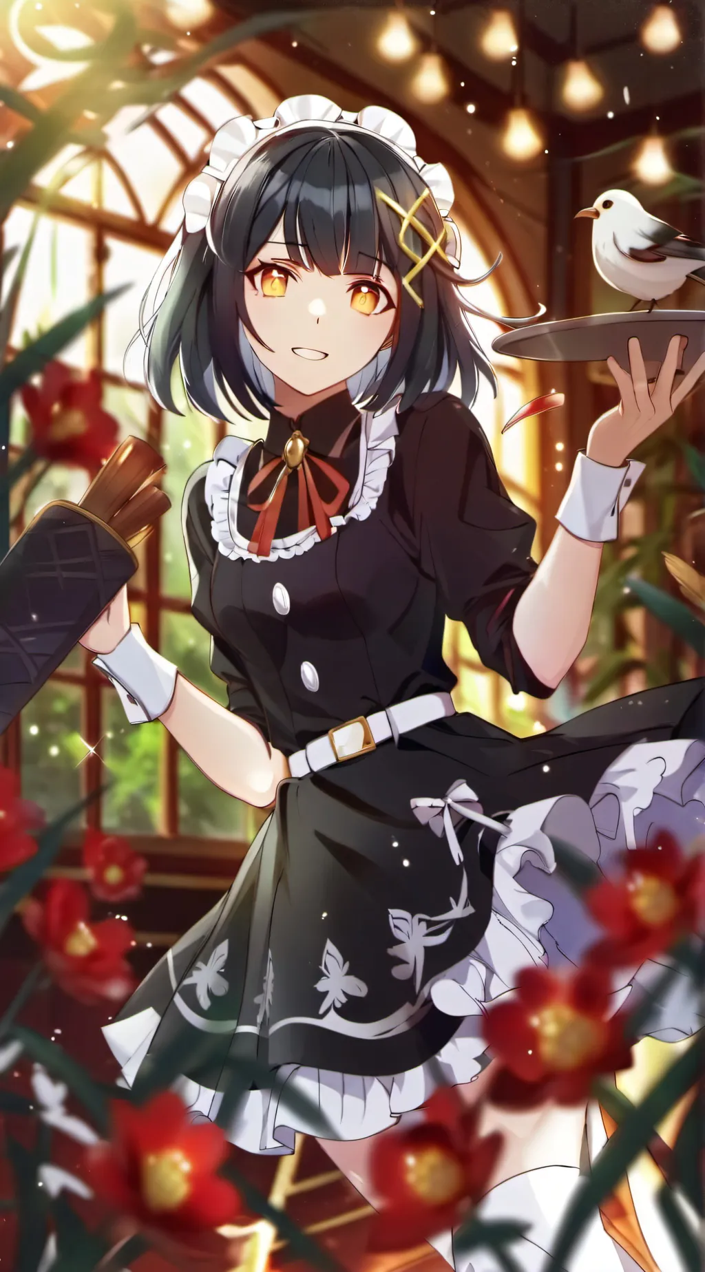 ai character: inappropriate maid background