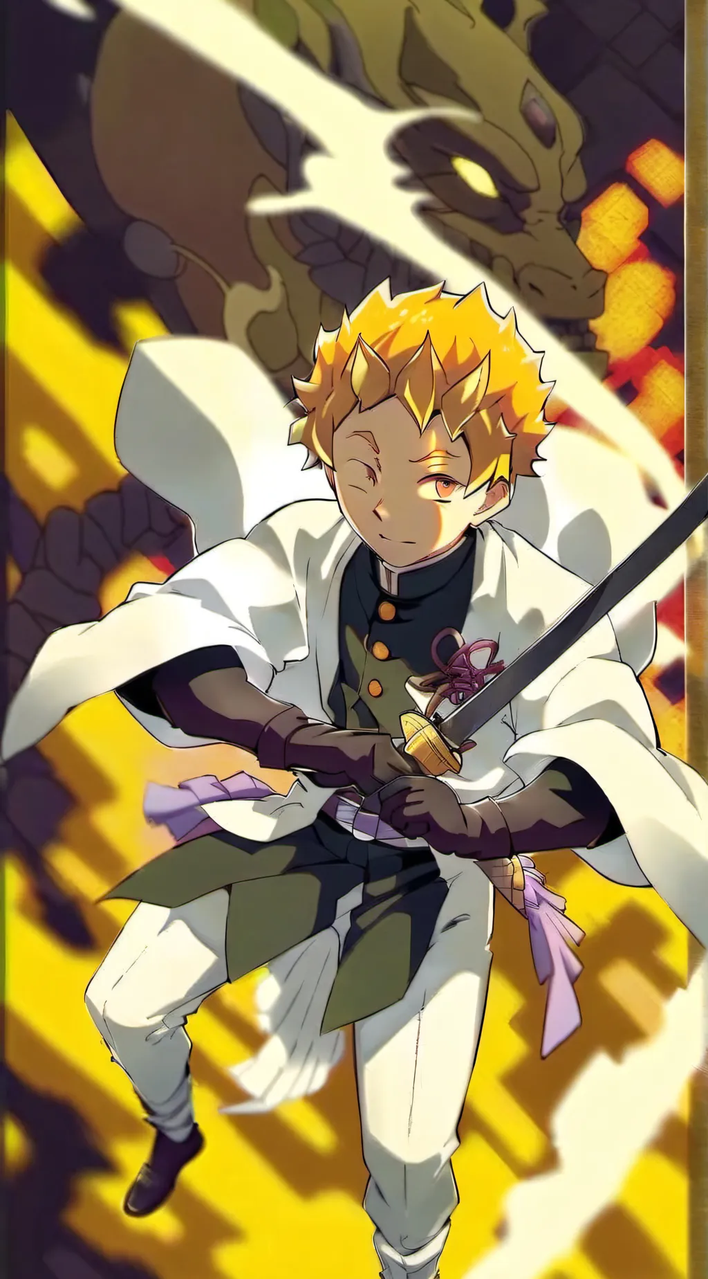 ai character: zenitsu background