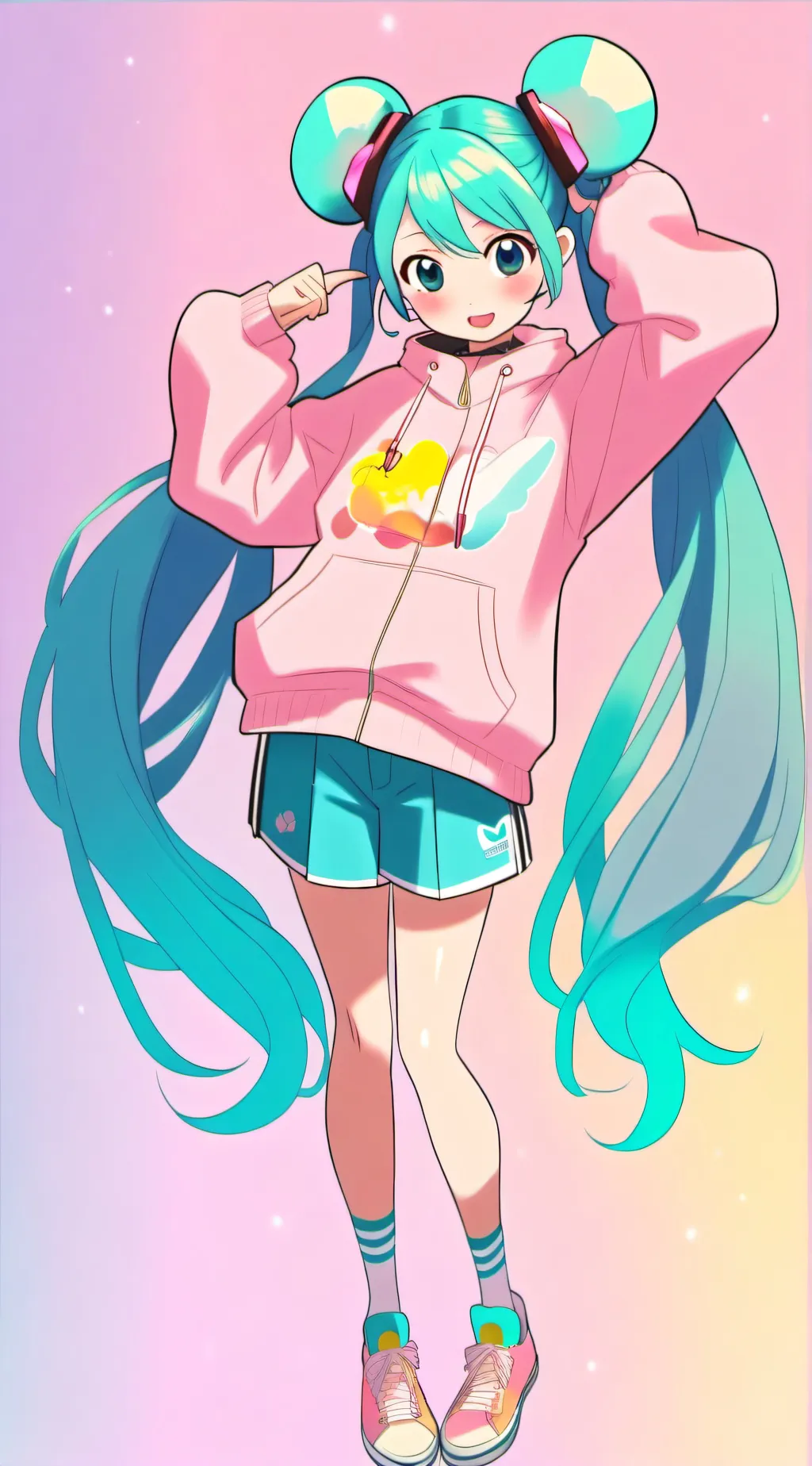 ai character: sun and mokn show background