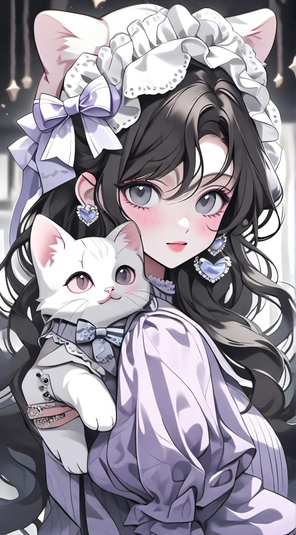 ai character: 💜°•ᥣᥡძіᥲ•°💜 background