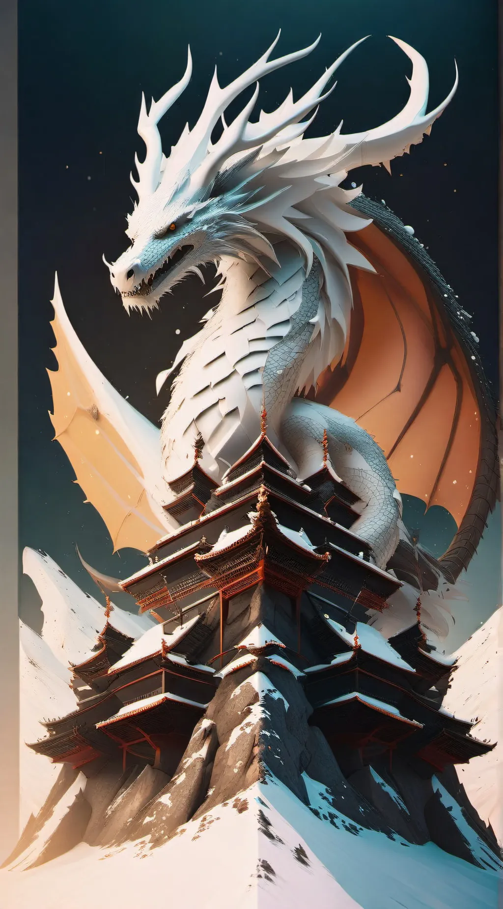 ai character: Winter background