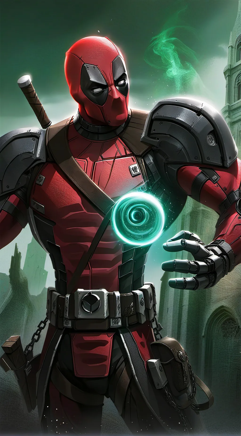 ai character: ai deadpool  background