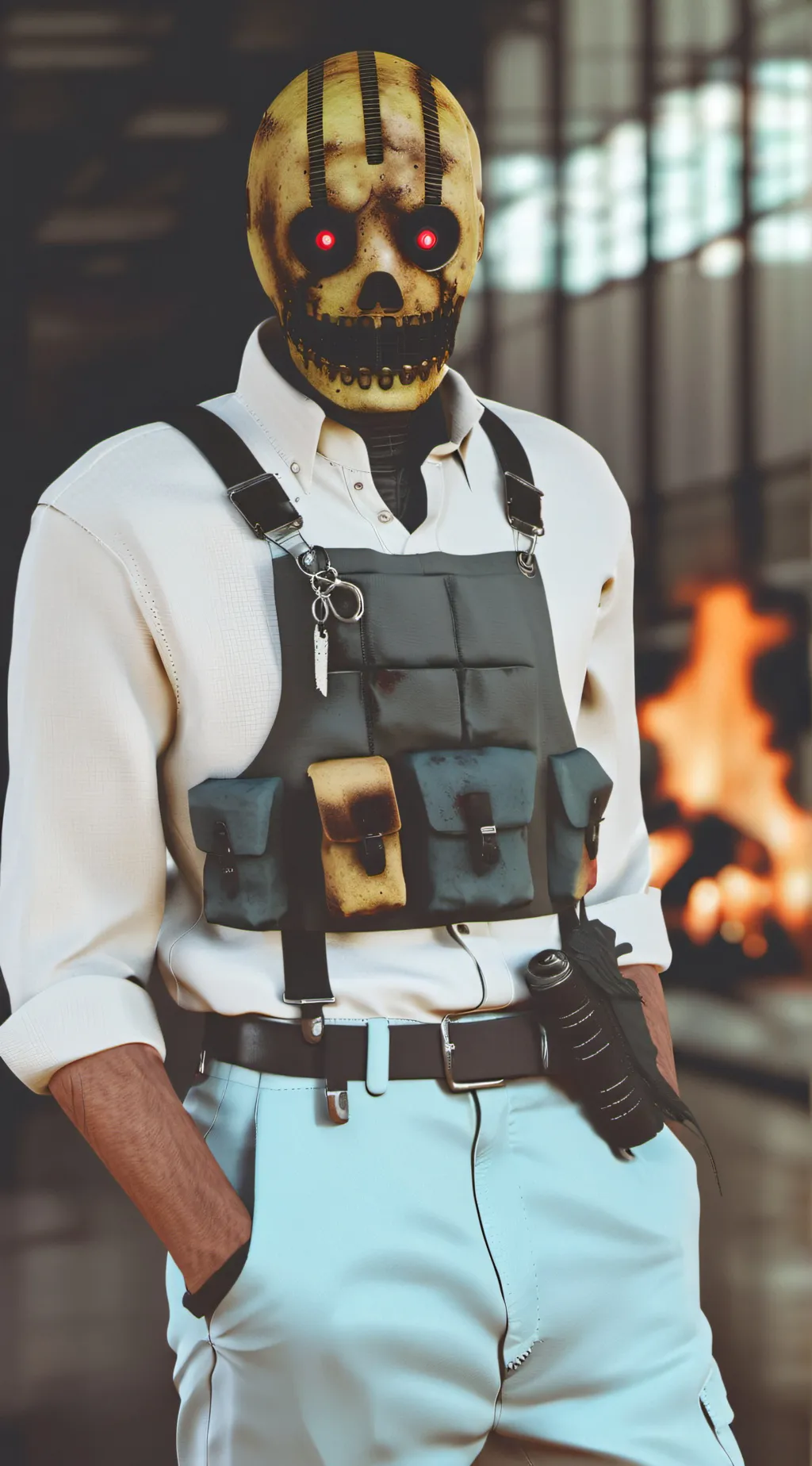 ai character: burntrap  background