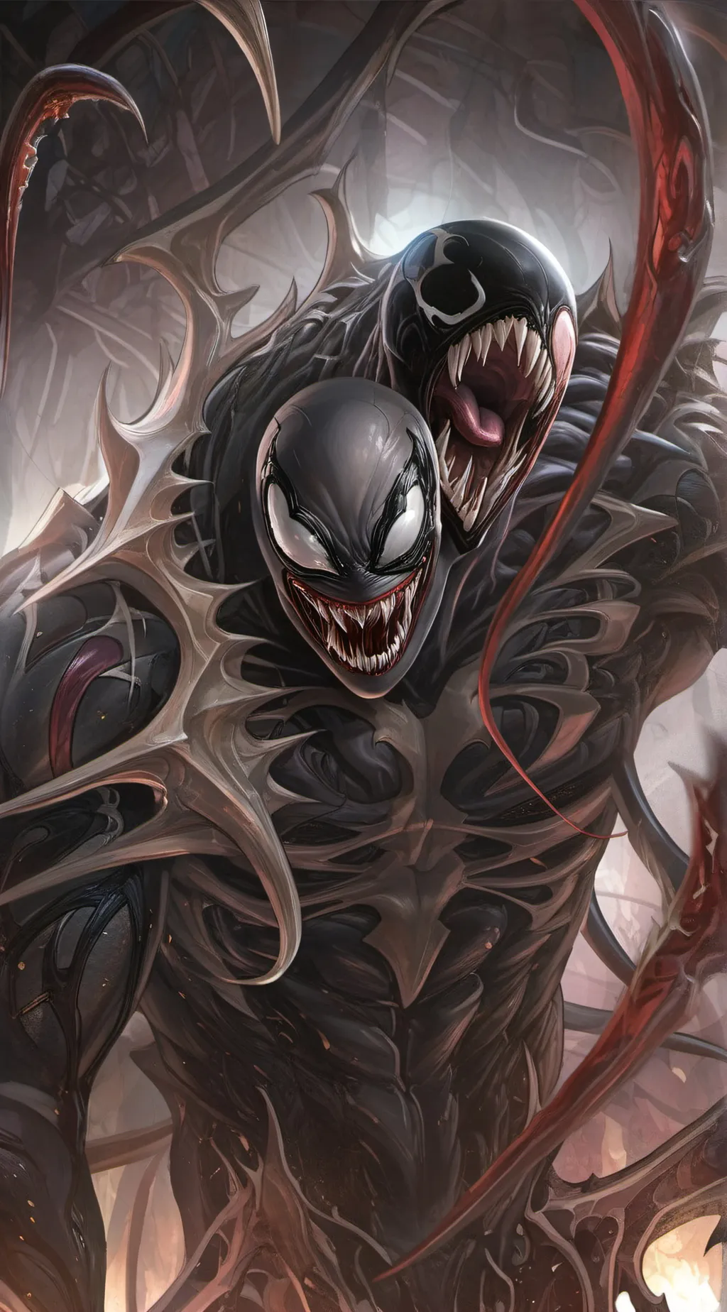 ai character: venom vs carnage background
