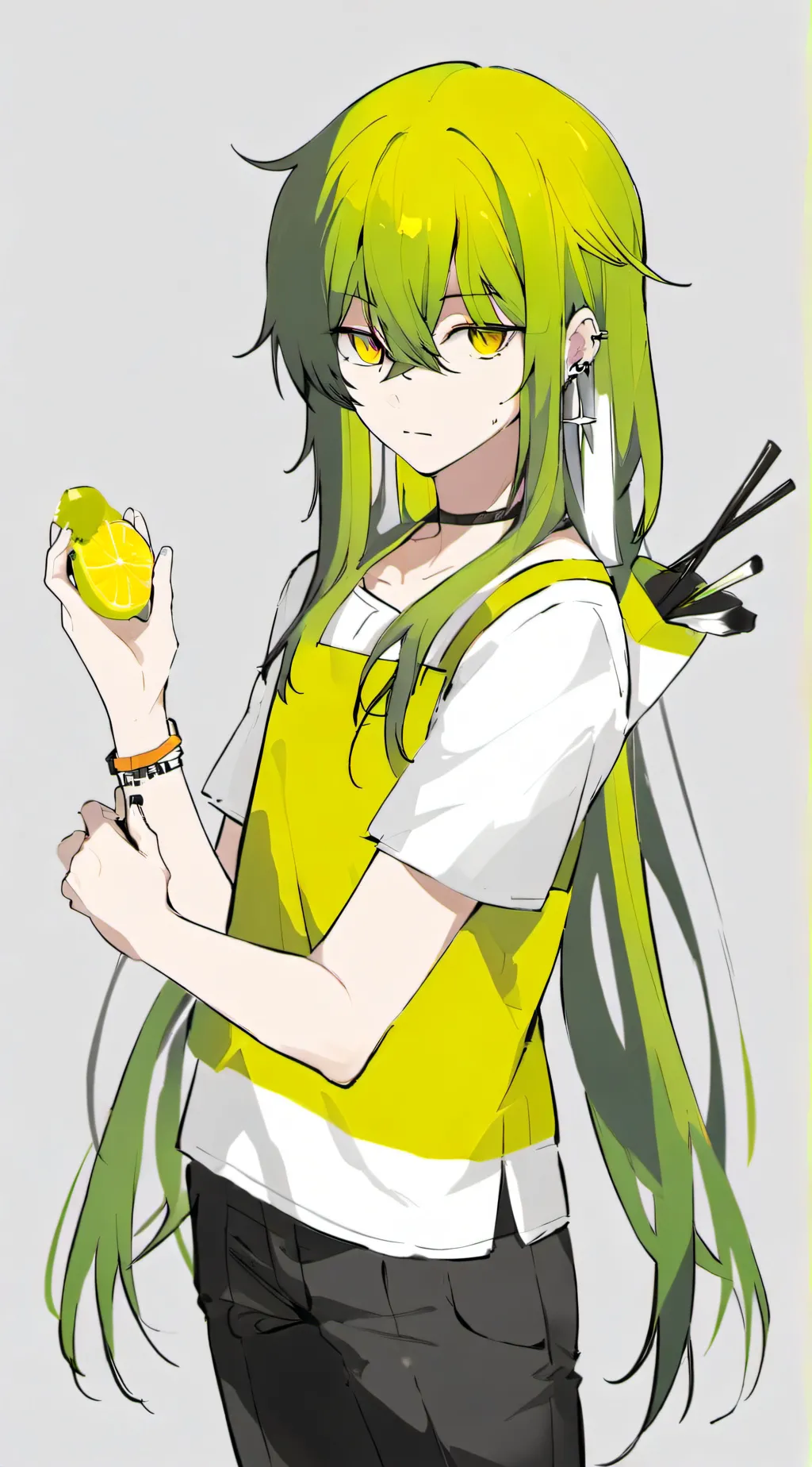 ai character: Lemon background