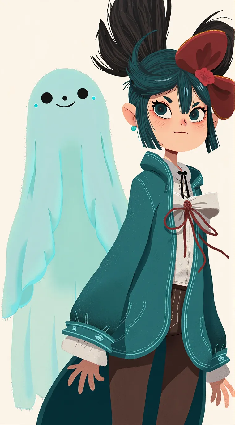 ai character: goost and Wendy background