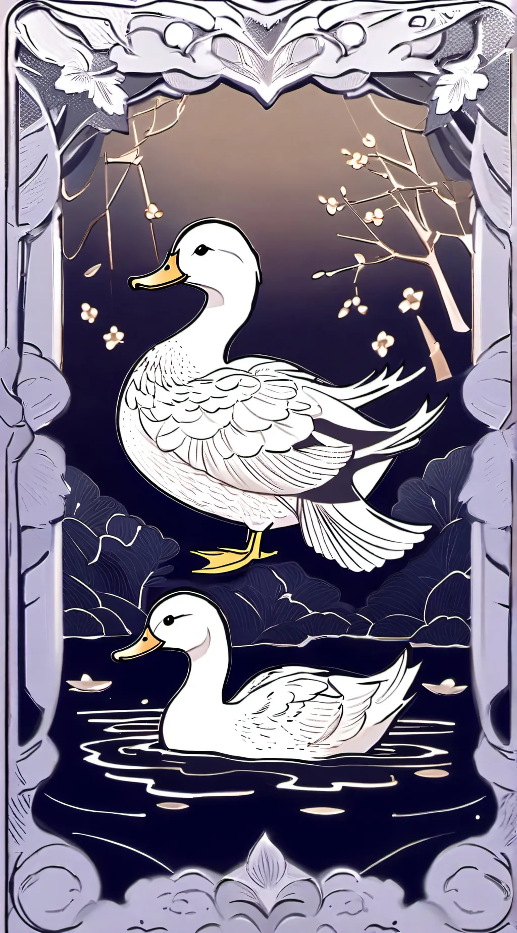 ai character: Duck background