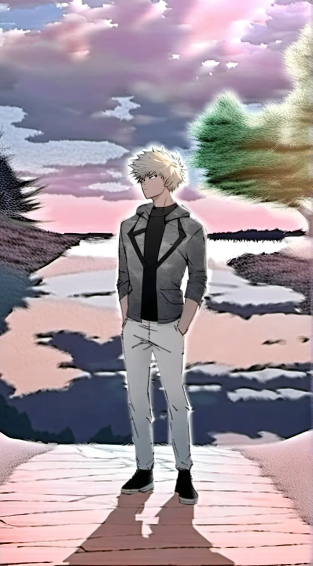 ai character: Bakugo  background