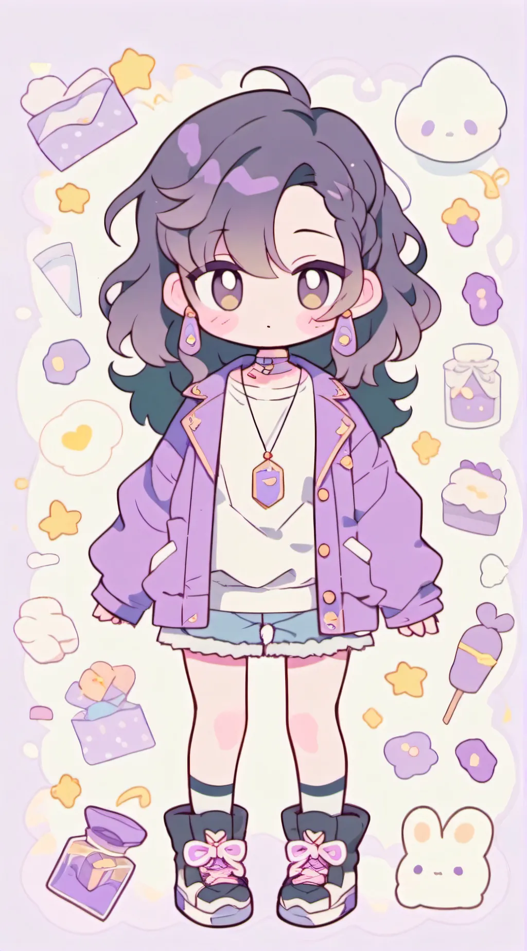 ai character: Aph and friends:D background