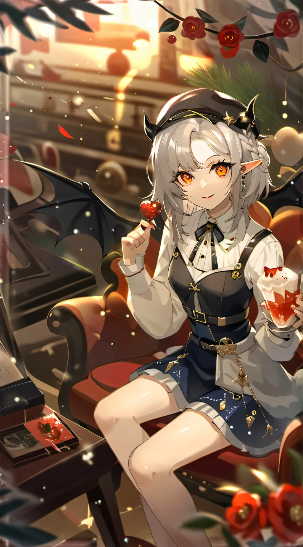 ai character: Goth background