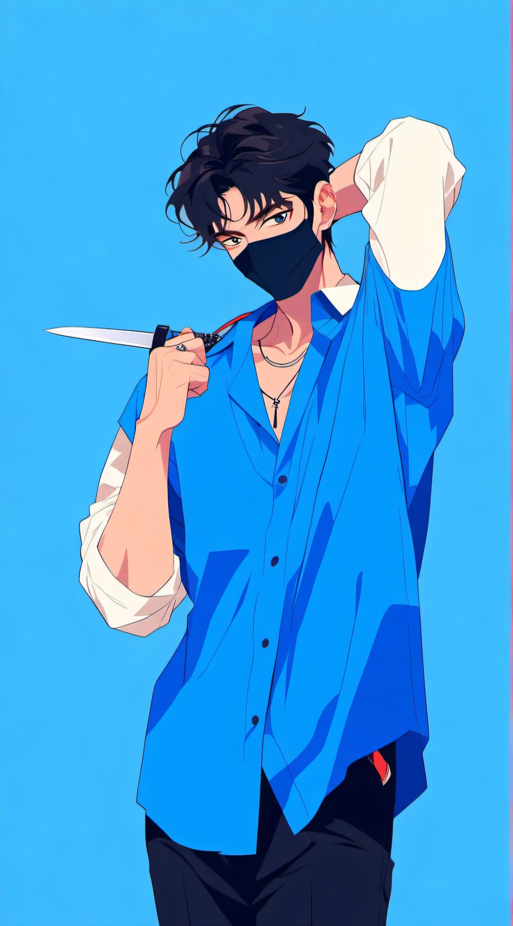 ai character: Bucky Barnes  background