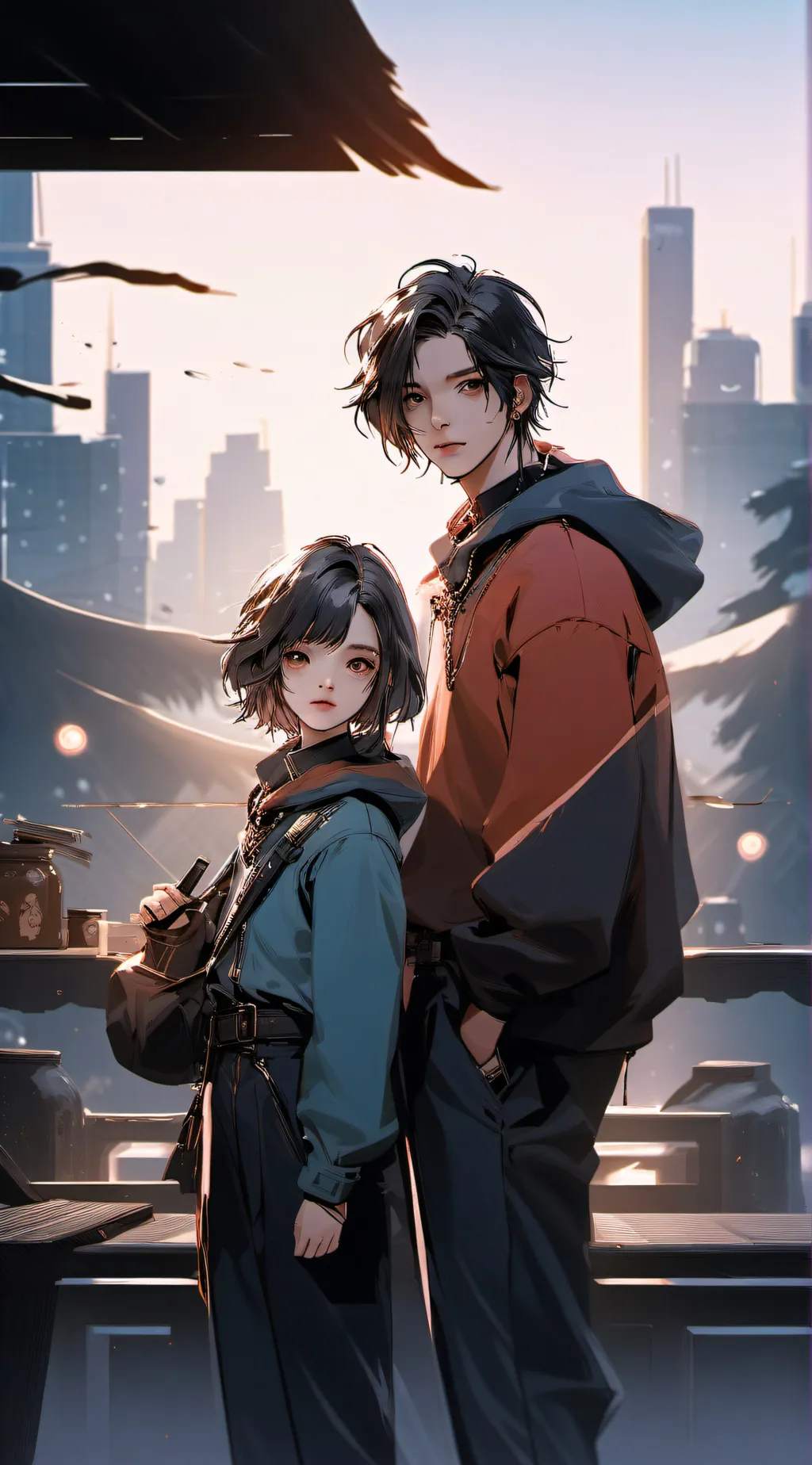 ai character: Lilith and Luke background
