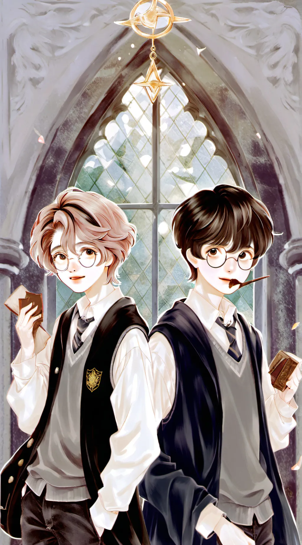 ai character: sussy Harry Potter background