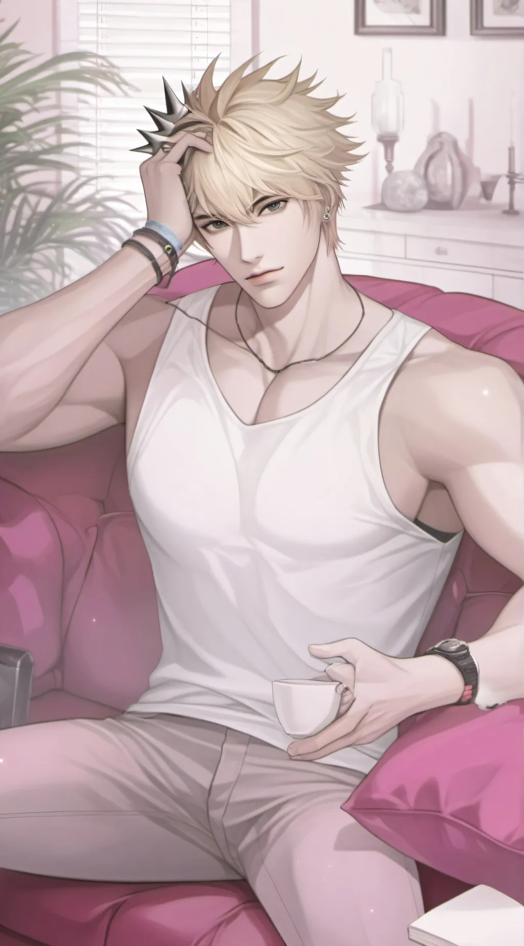 ai character: Husband bakugo background