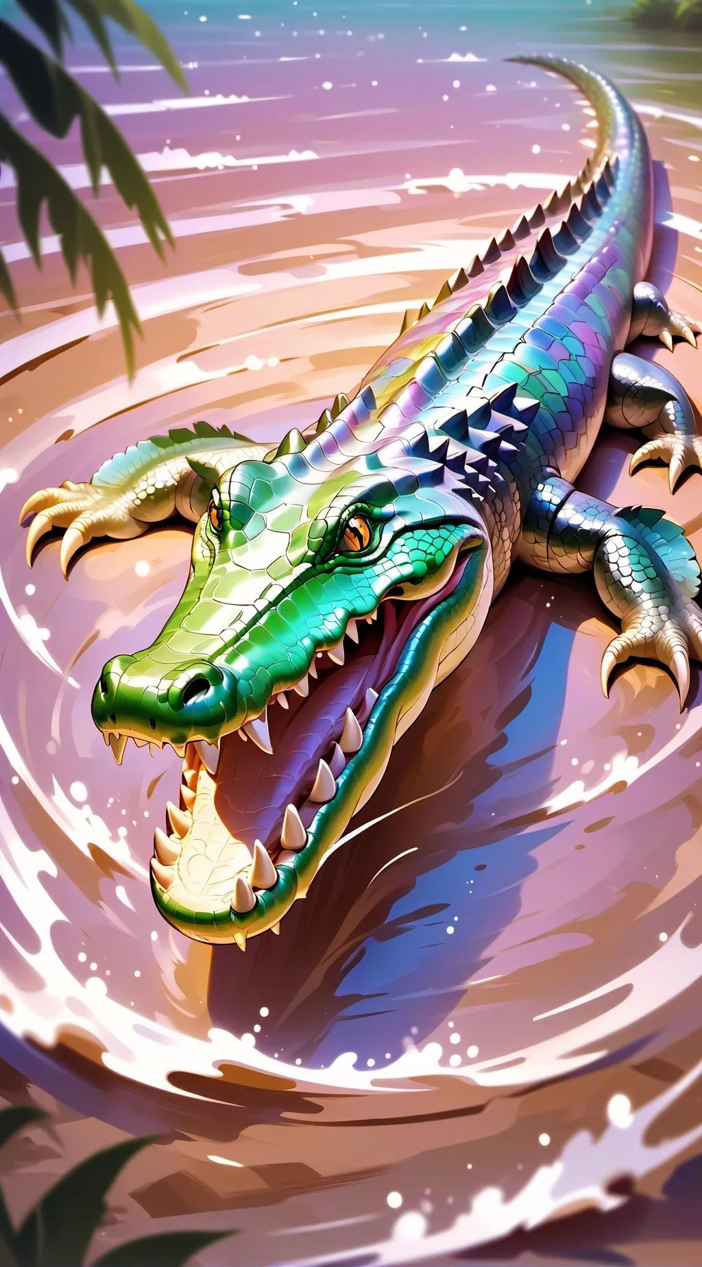 ai character: ingen Deinosuchus background