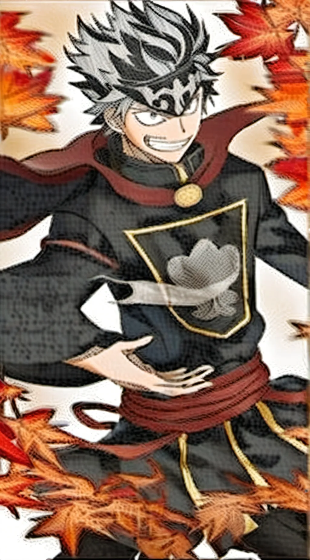 ai character: Black clover  background
