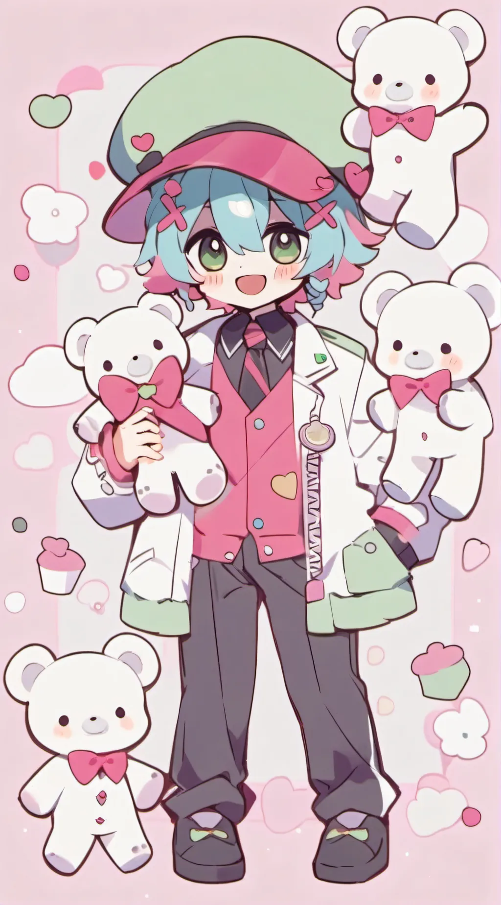 ai character: Mha loves you background