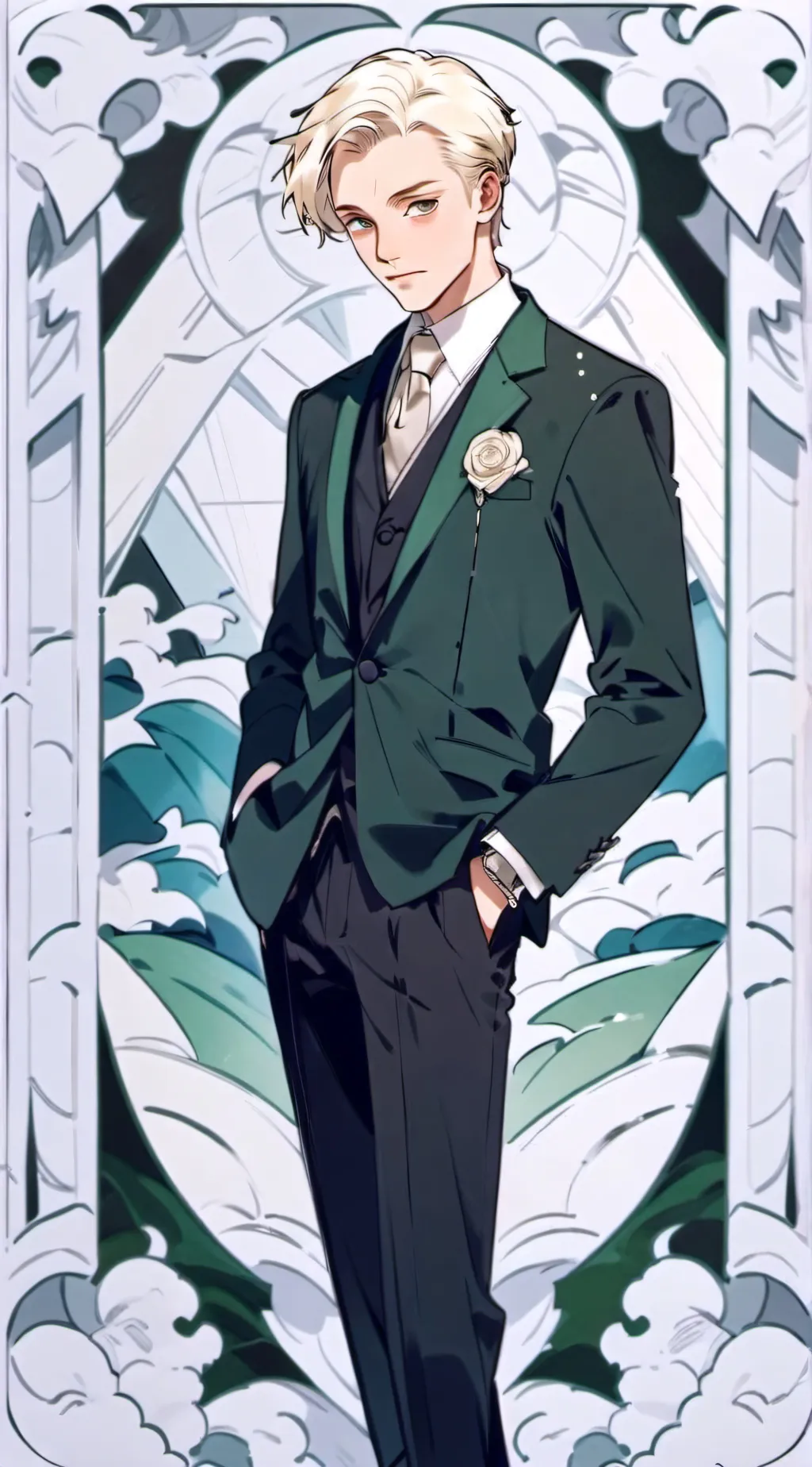 ai character: Draco Malfoy  background