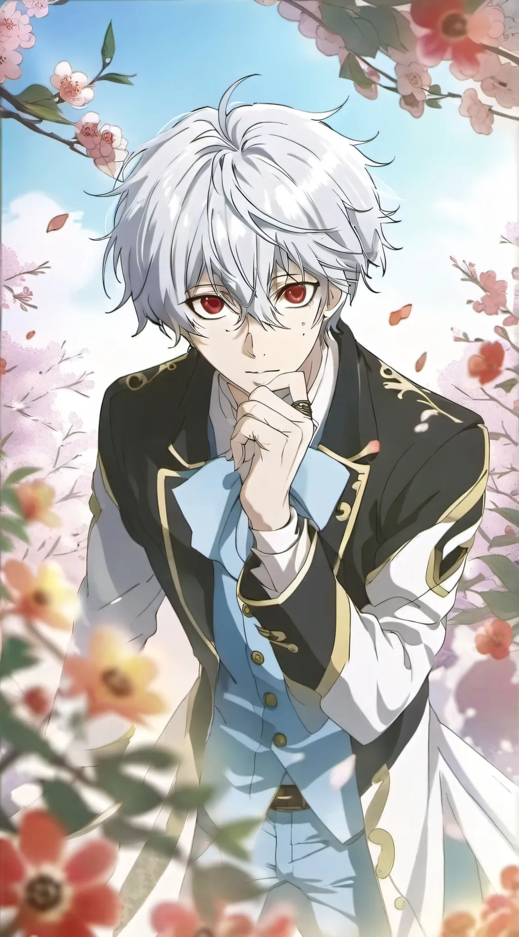 ai character: Seishiro Nagi 🤍 background
