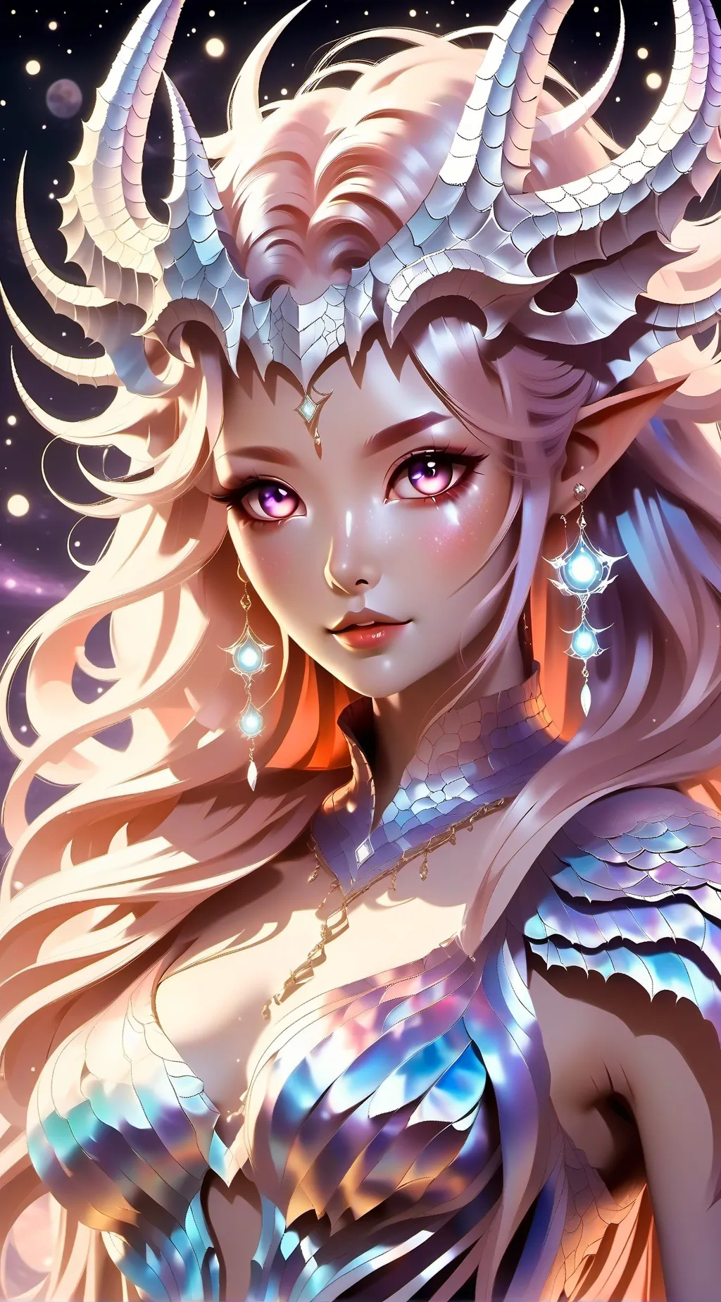 ai character: Glow background