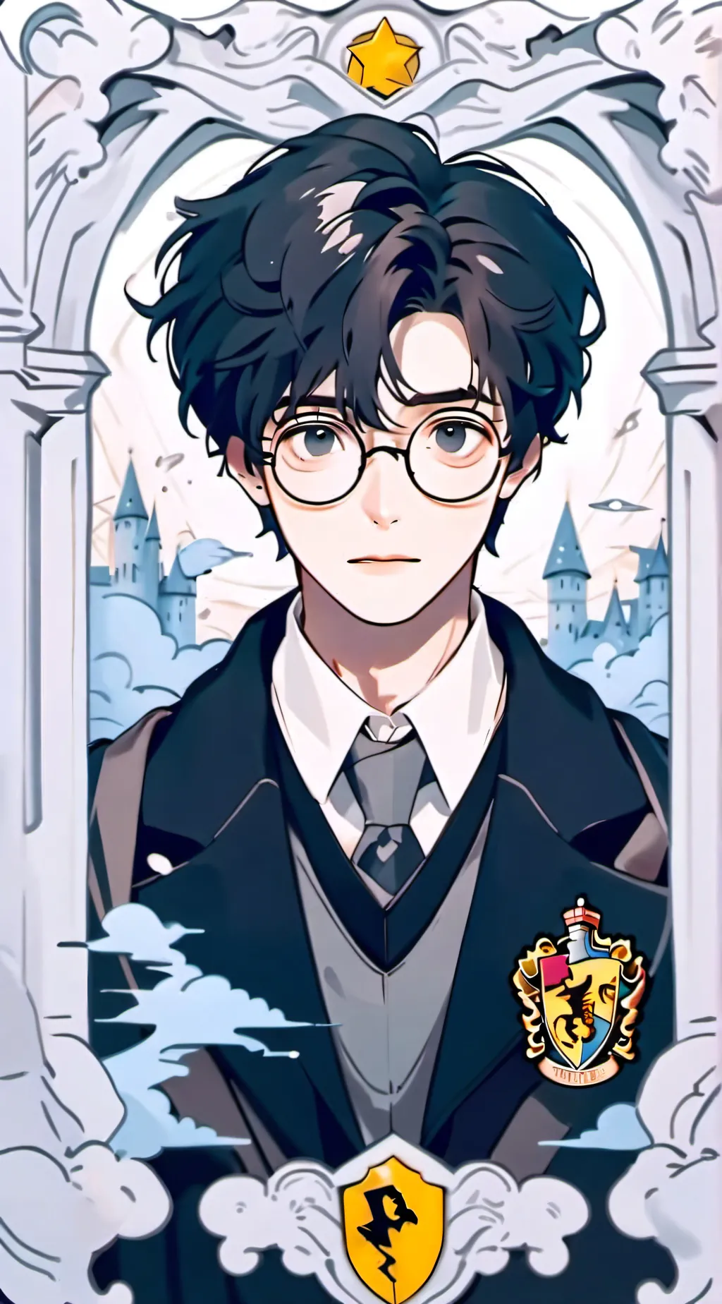 ai character: Harry Potter  background