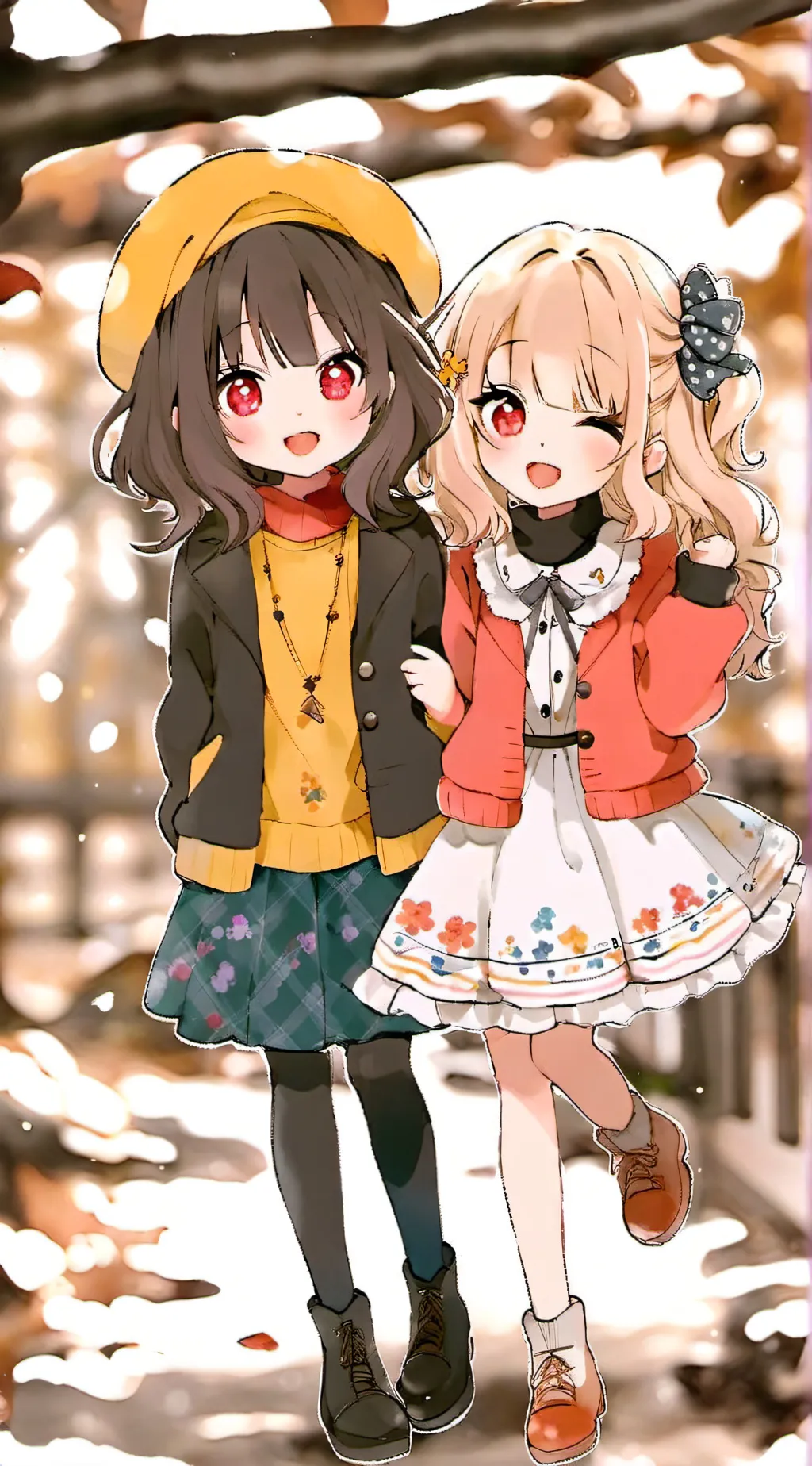 ai character: BFF'S  background