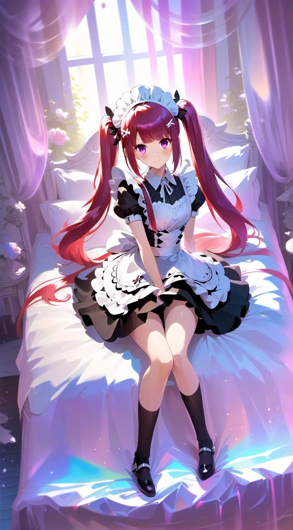 ai character: Maid Haruka  background