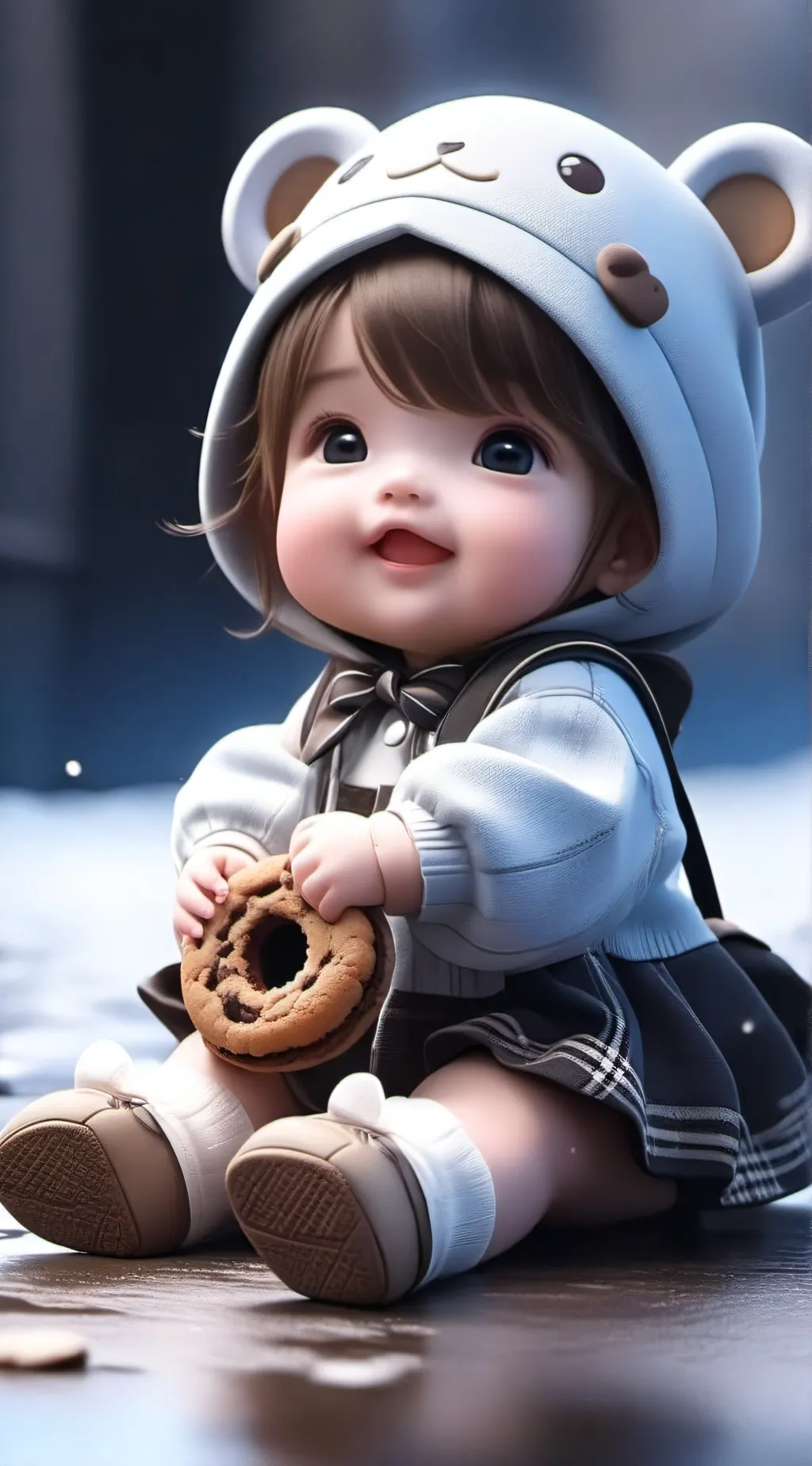 ai character: Ella  background