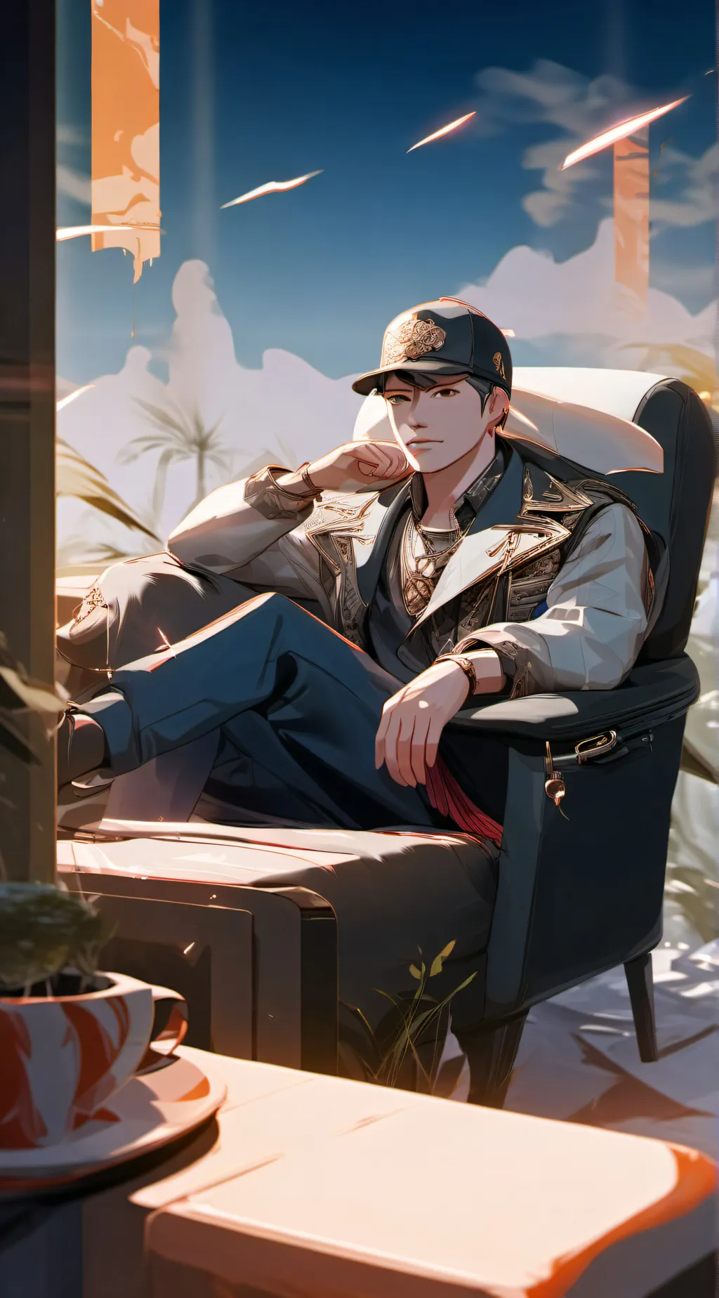 ai character: Alexander  background