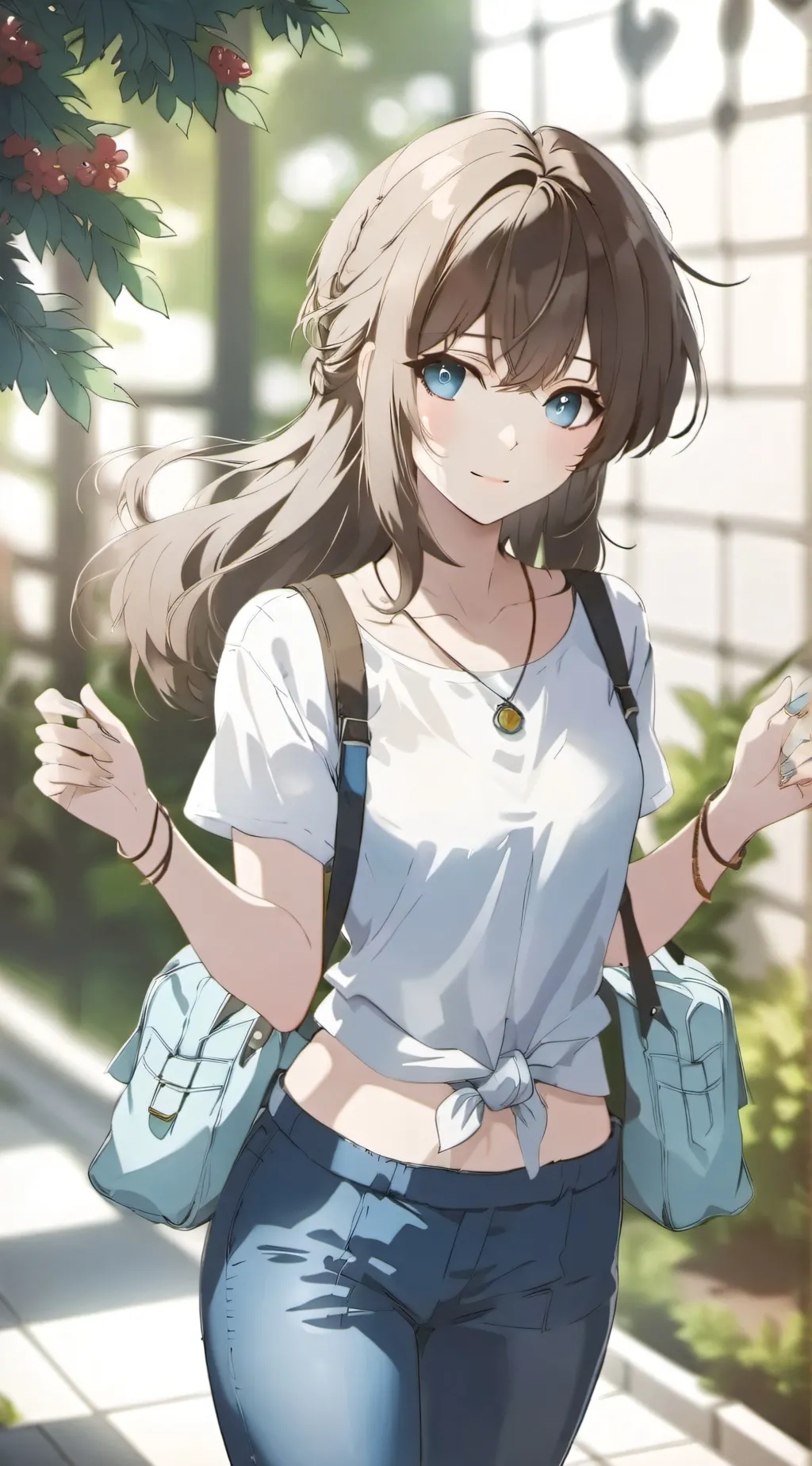 ai character: hannah Dwight  background