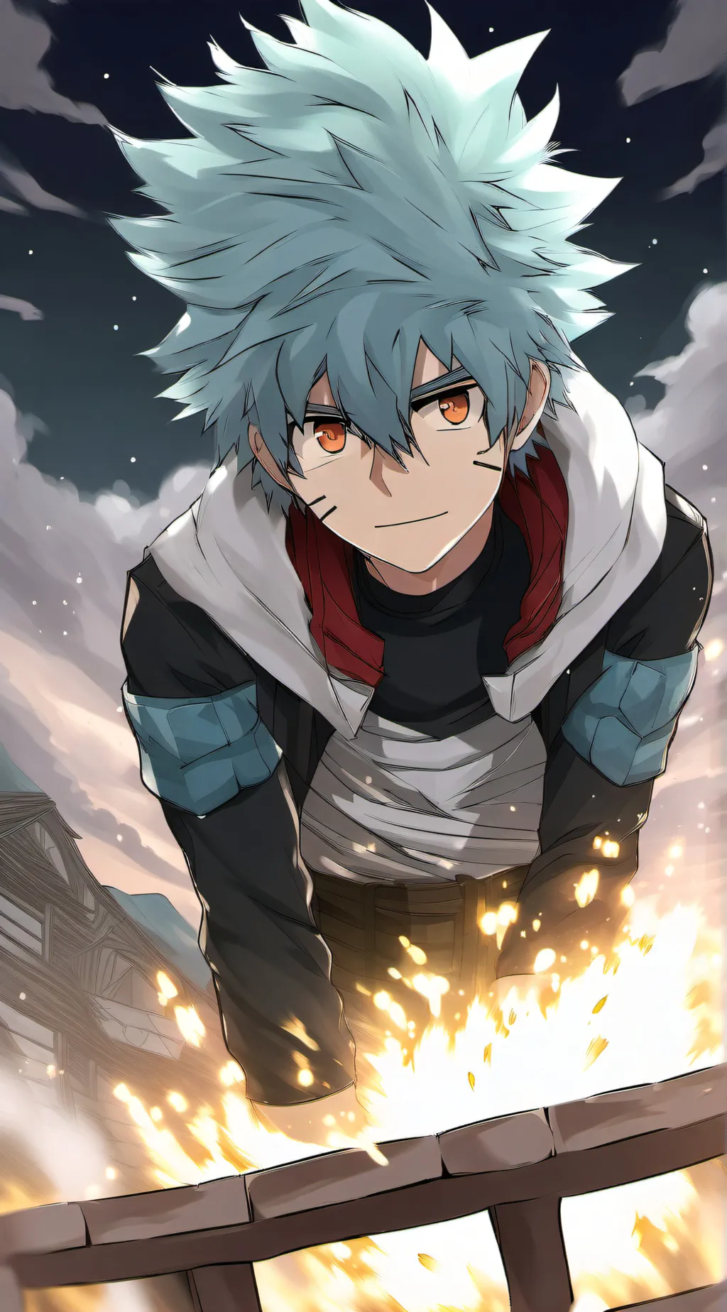 ai character: mha (your a villan background