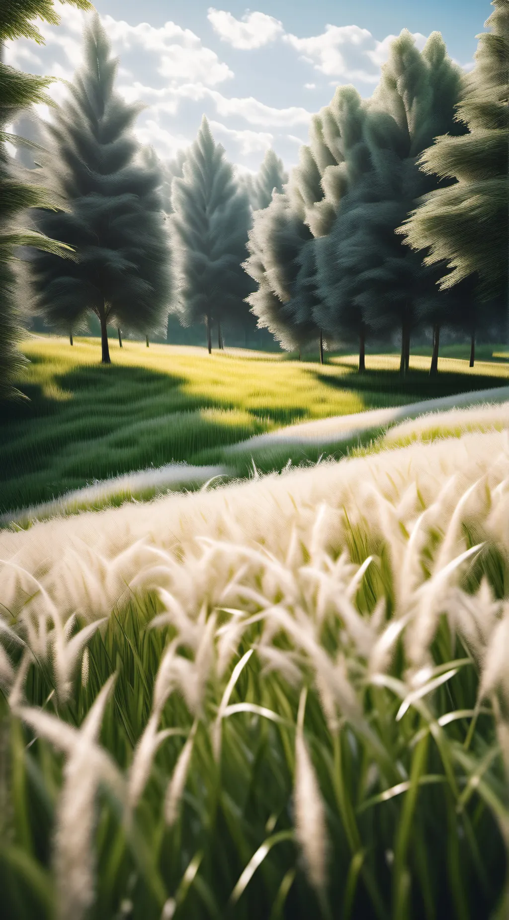 ai character: Grass background