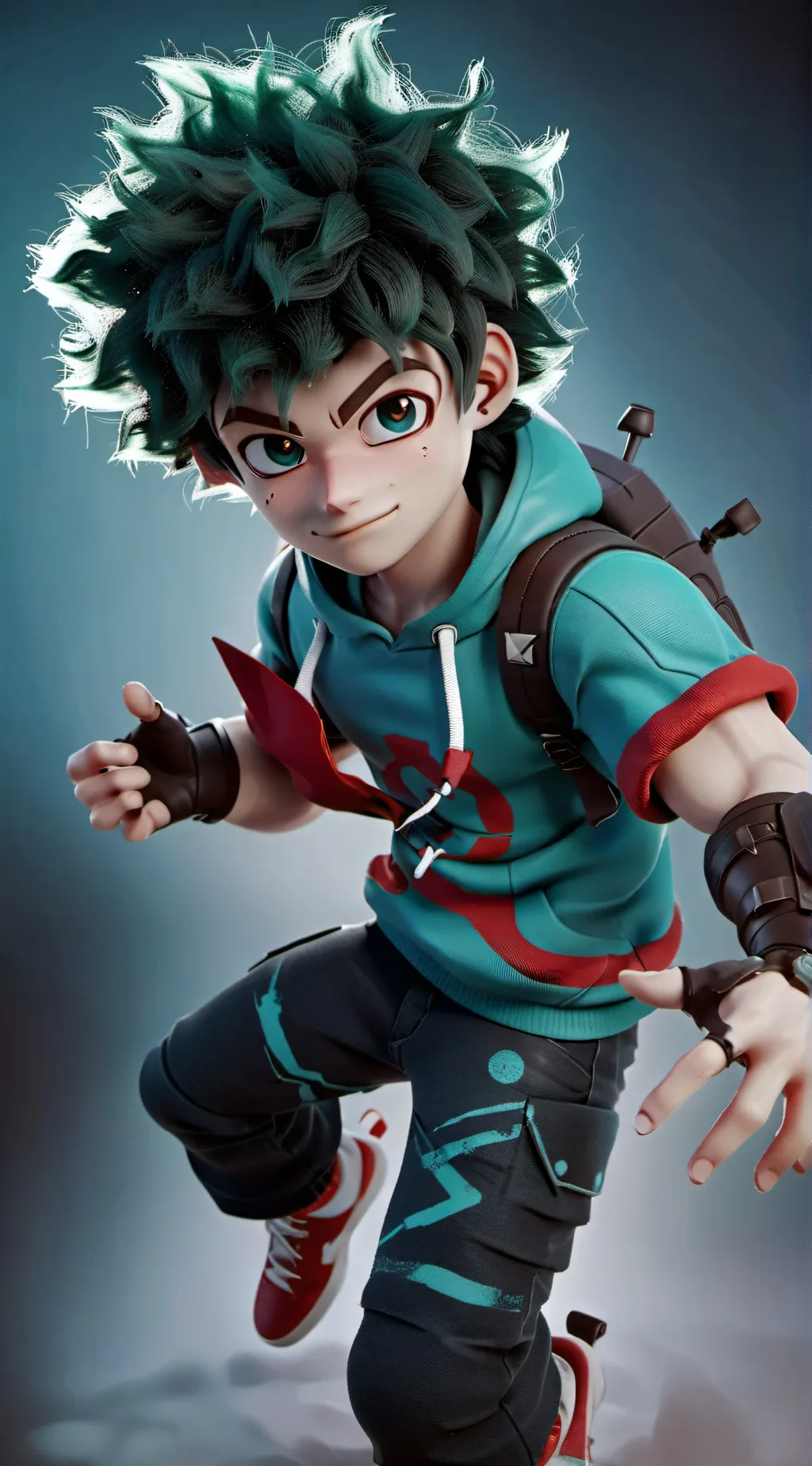 ai character: boruto x mha background