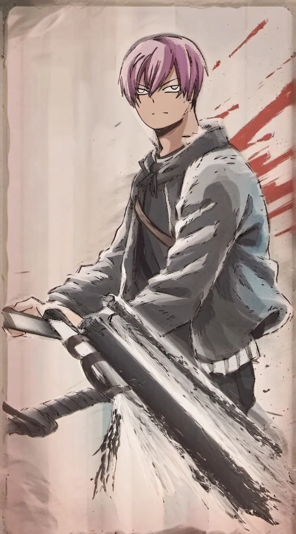 ai character: The pic is weird background