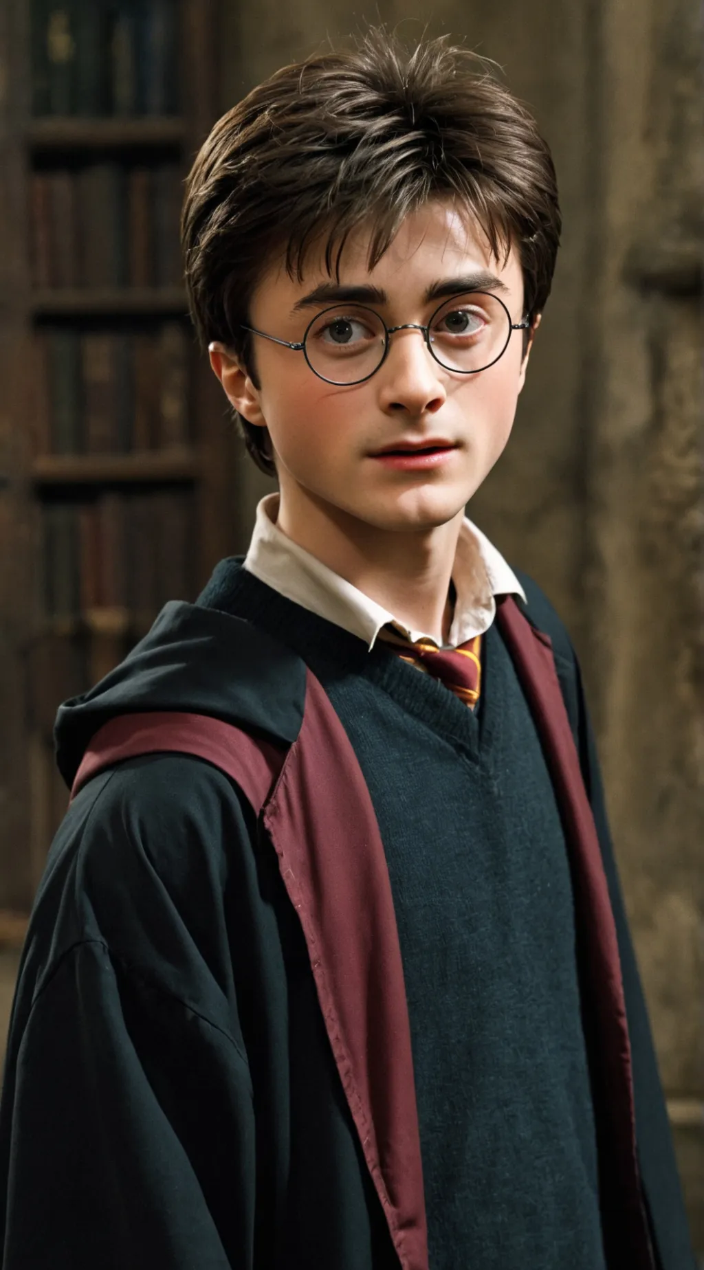 ai character: Harry Potter  background