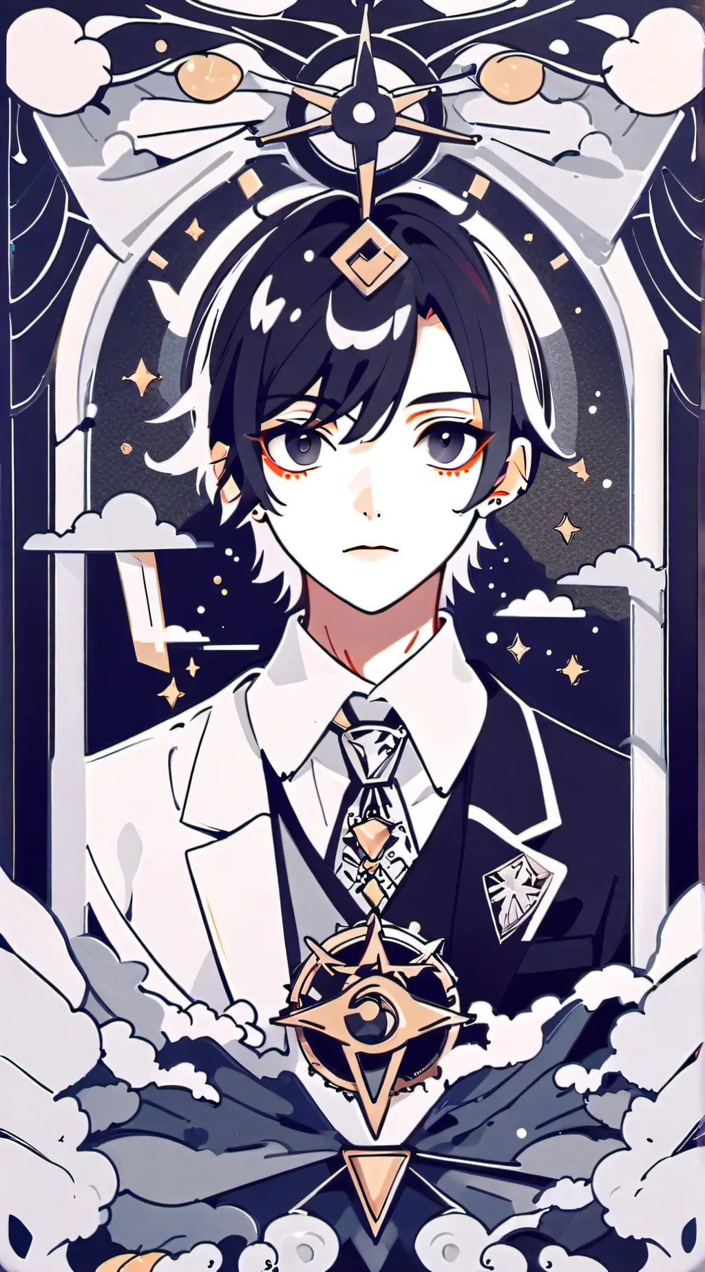 ai character: cat mha background