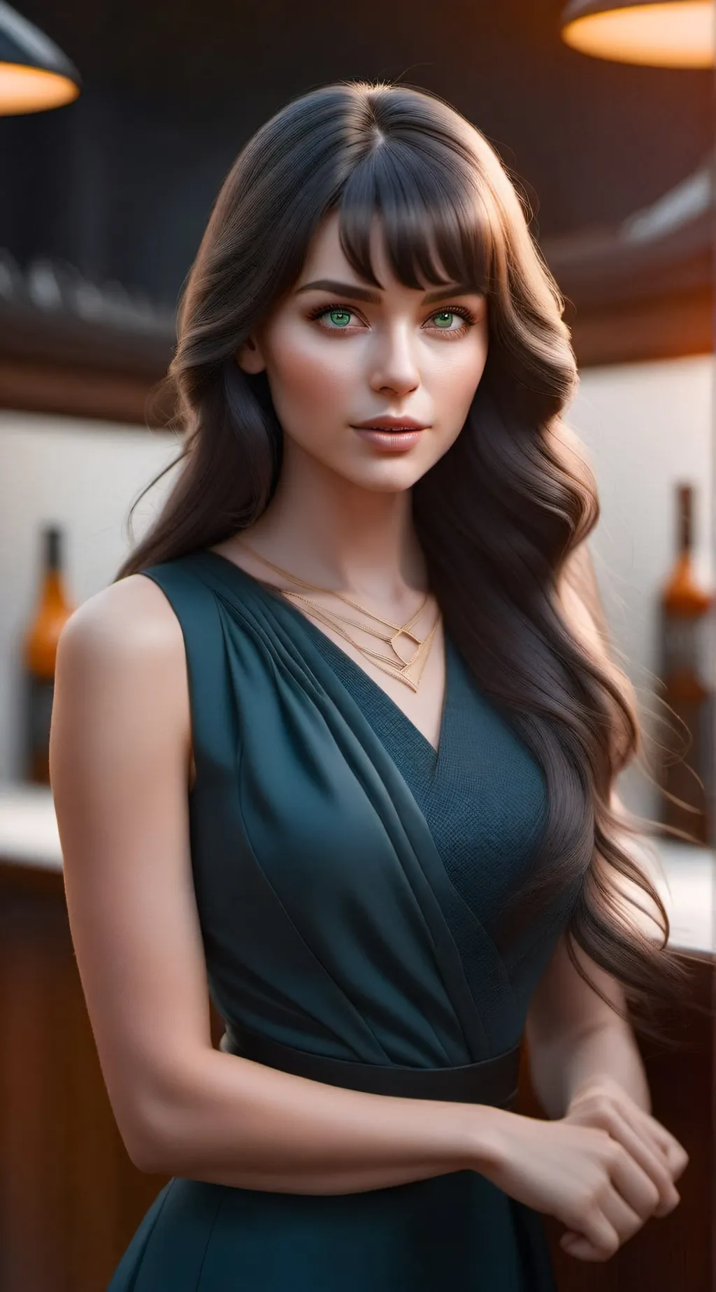ai character: Elena Westwood  background