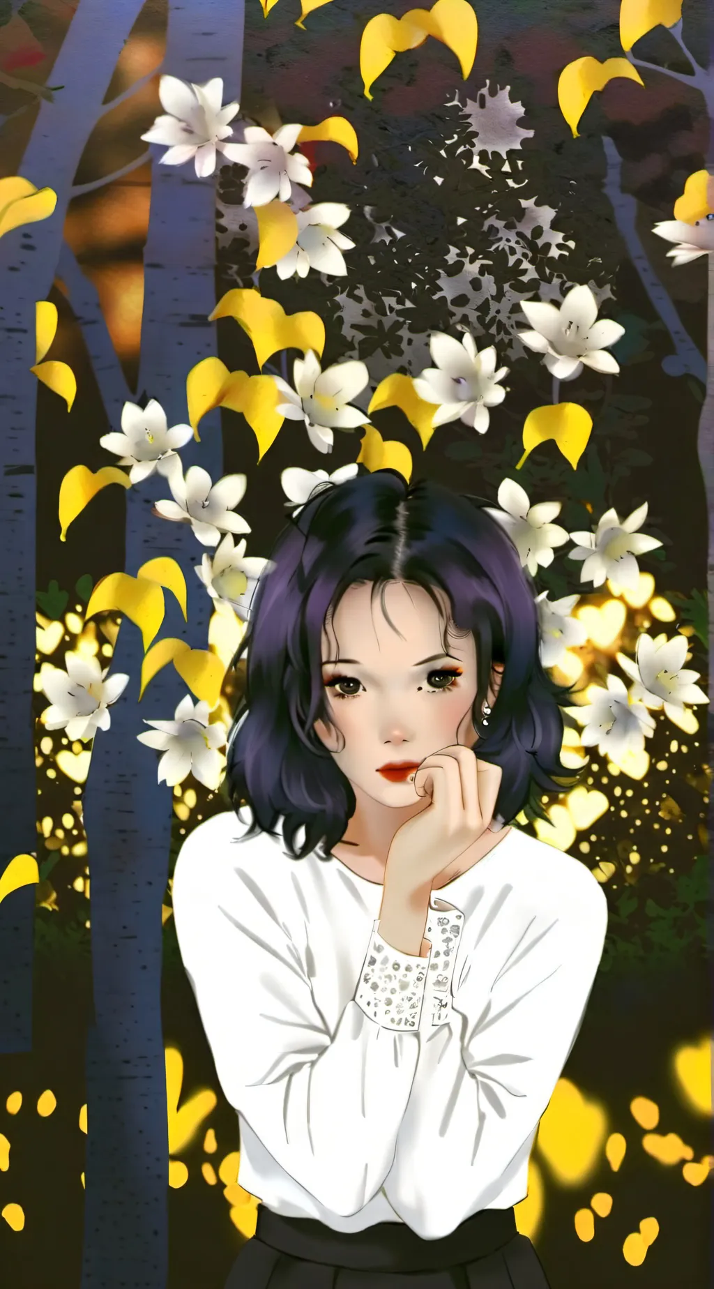 ai character: 🌛Mia Elina💨 background