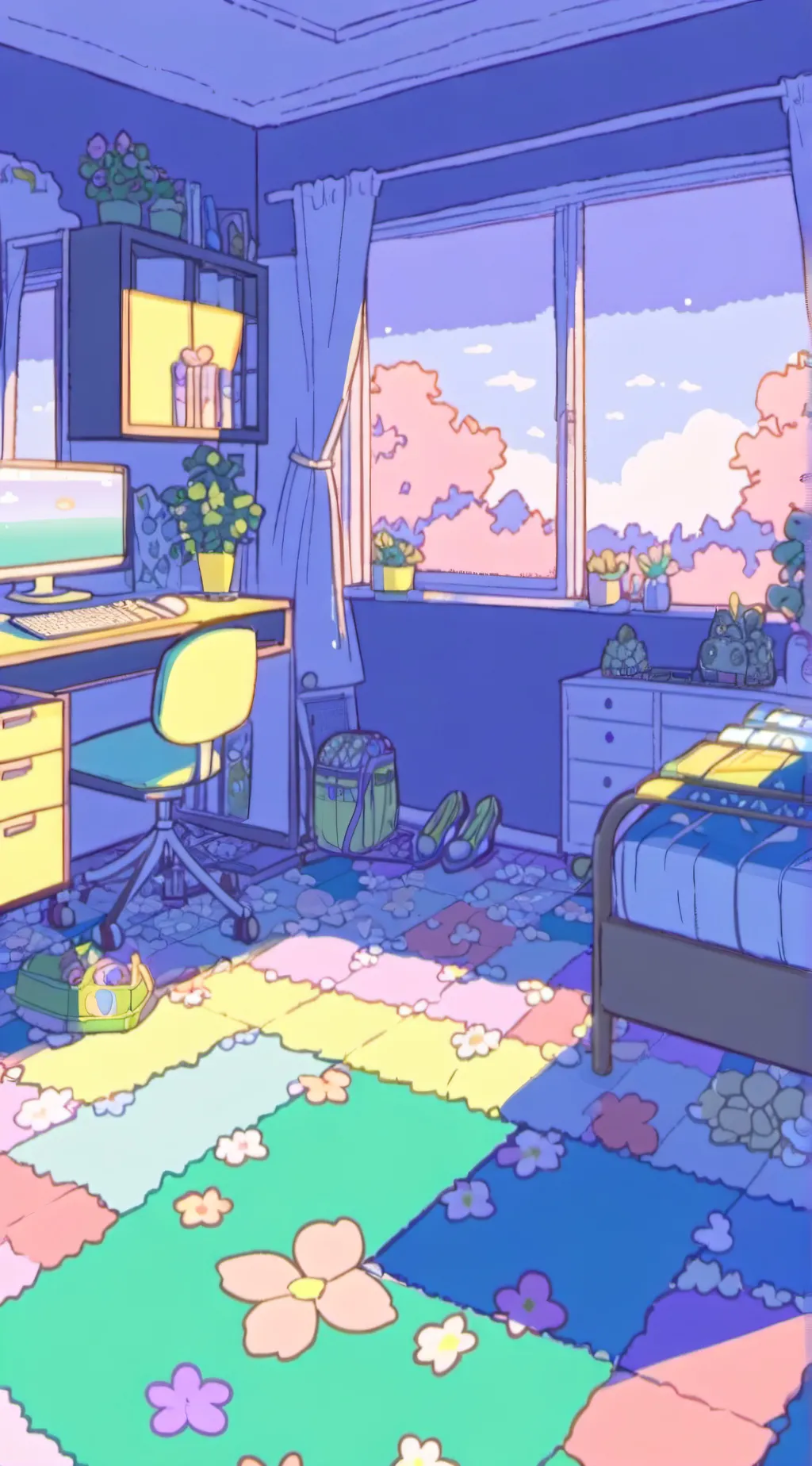 ai character: mha sleepover  background