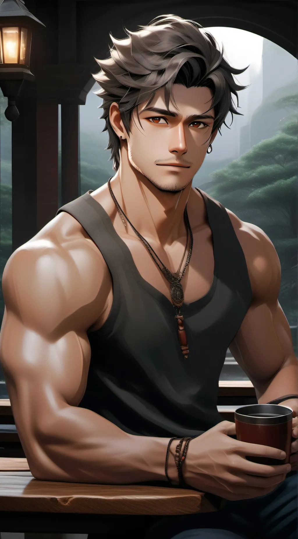 ai character: Boyfriend Liam background