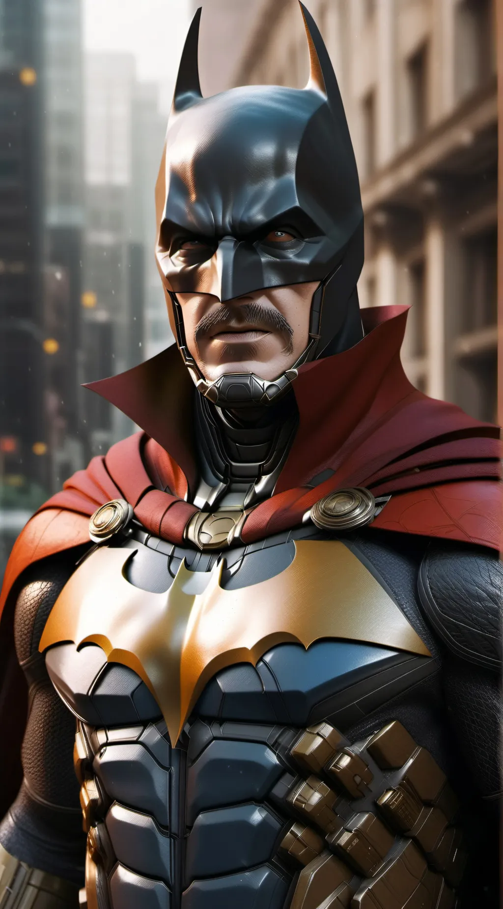 ai character: supreme Batman  background
