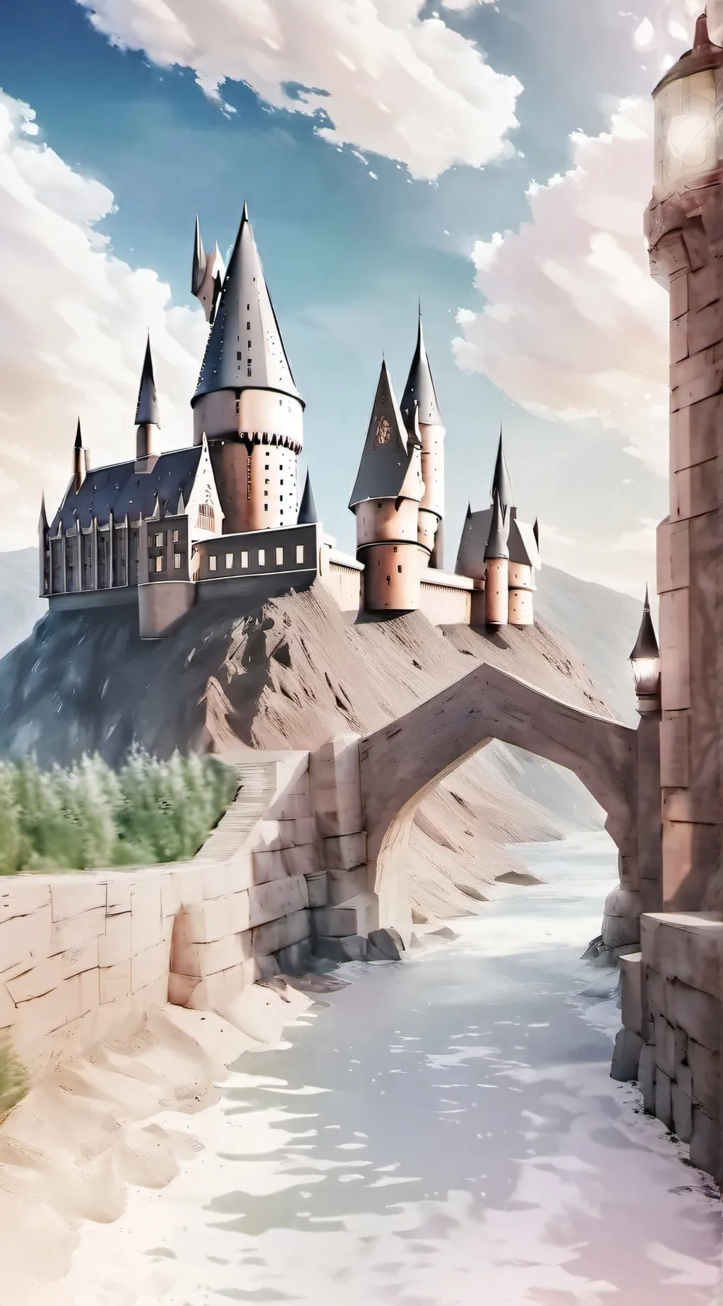 ai character: Deathly Hallows background