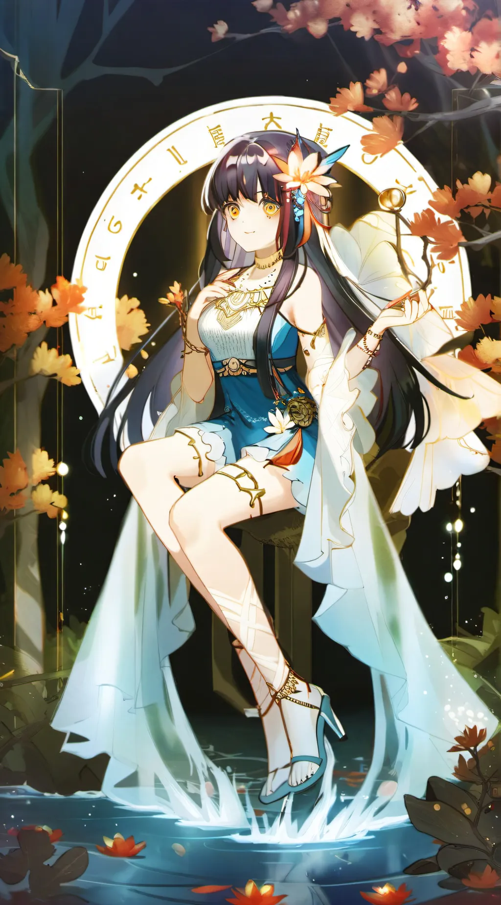 ai character: Aquarius (again)  background