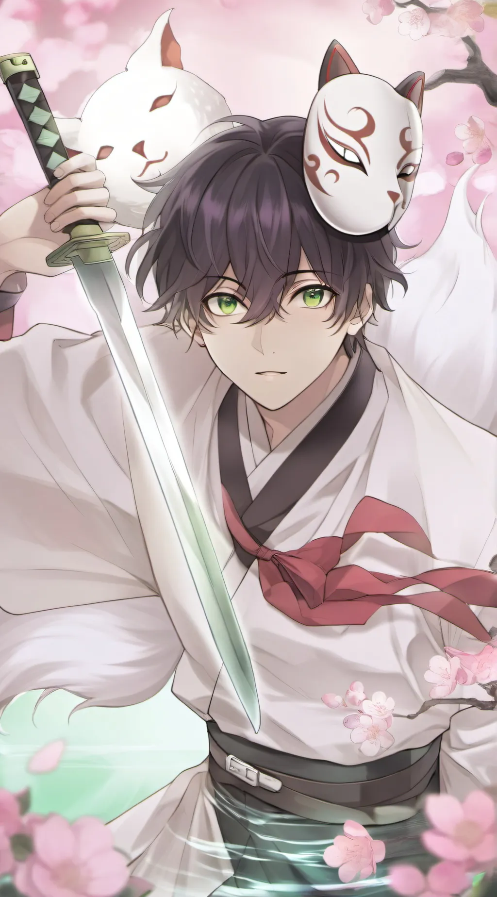 ai character: Demon slayer  background