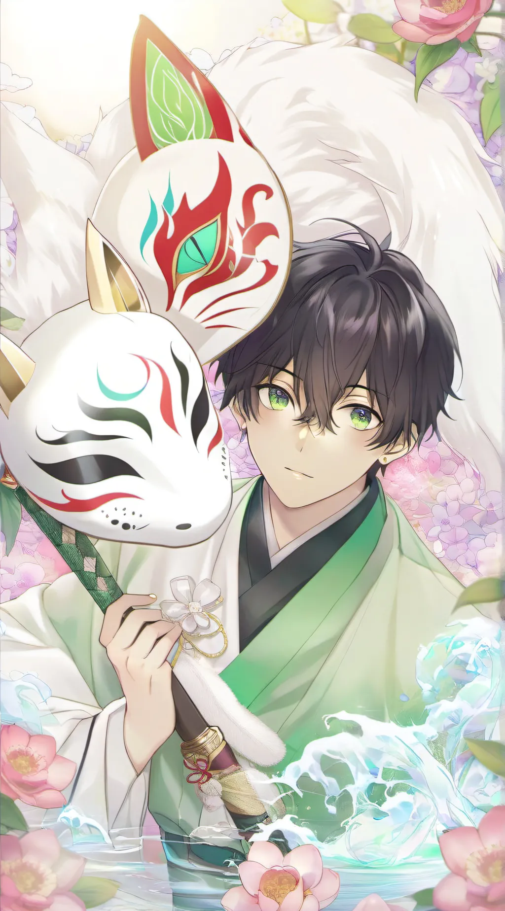 ai character: Demon slayer background