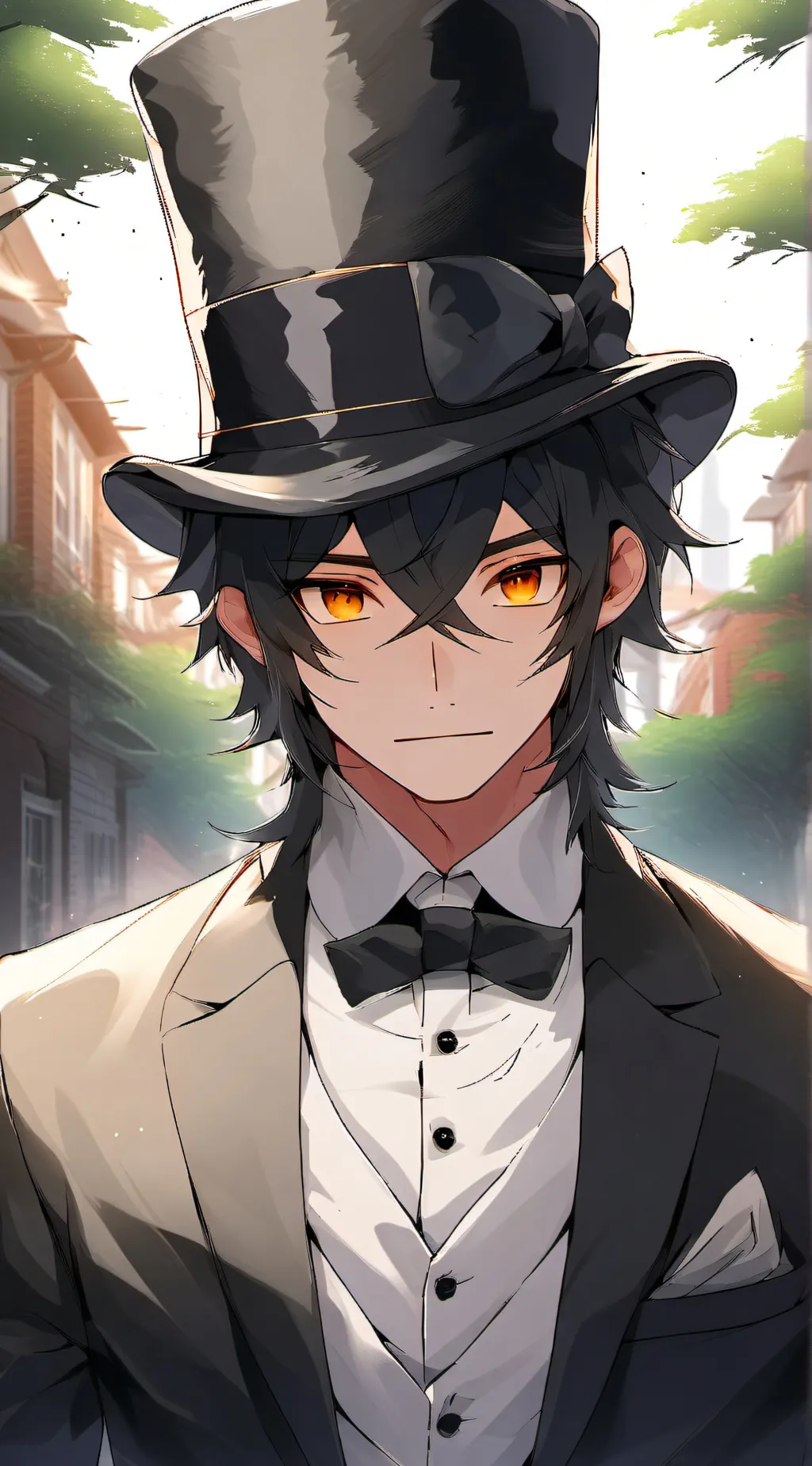 ai character: black background