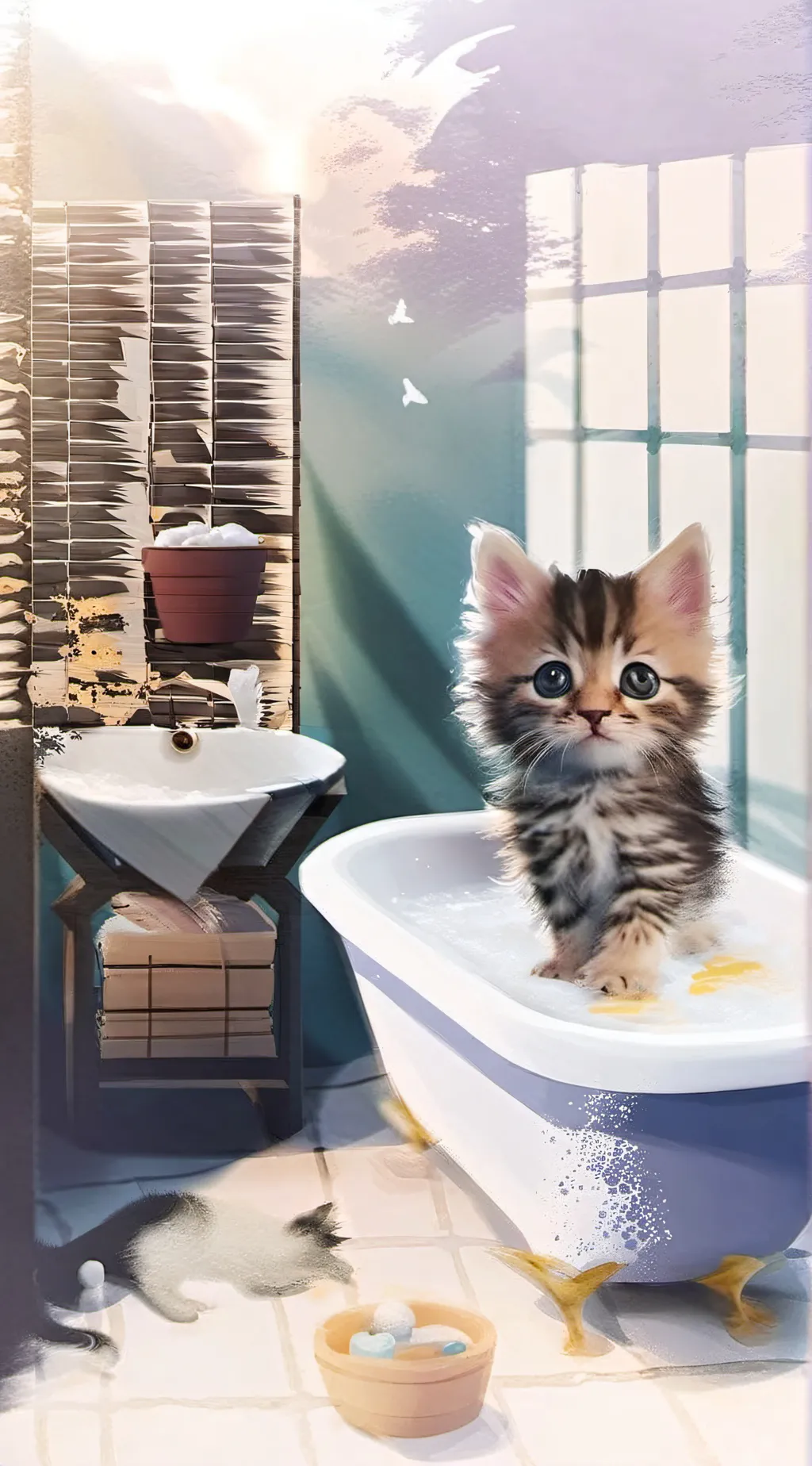ai character:  kiki  background