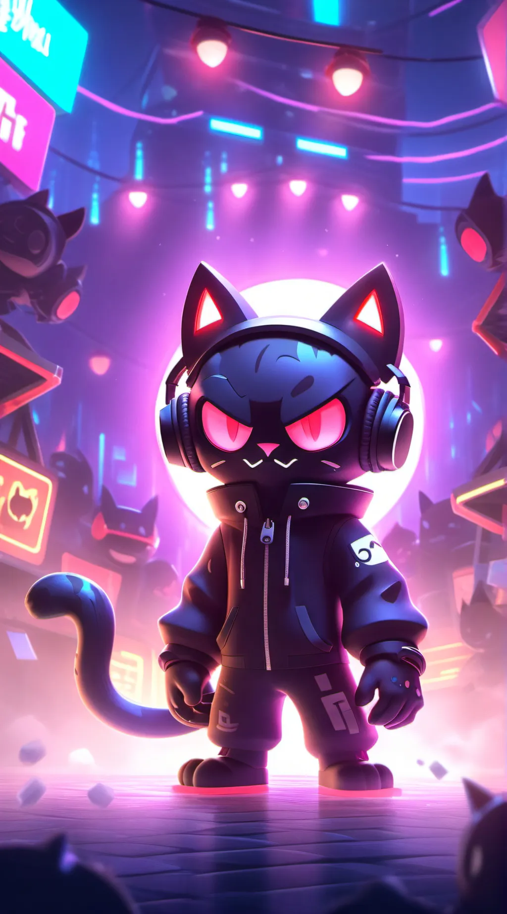 ai character: Monstercat background